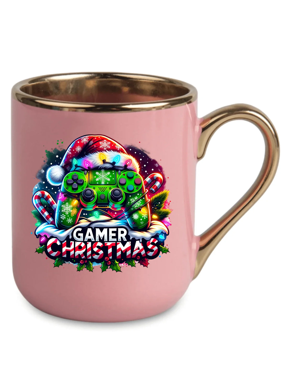 Kubek elegant świąteczny - prezent dla gracza - Christmas gamer BN22
