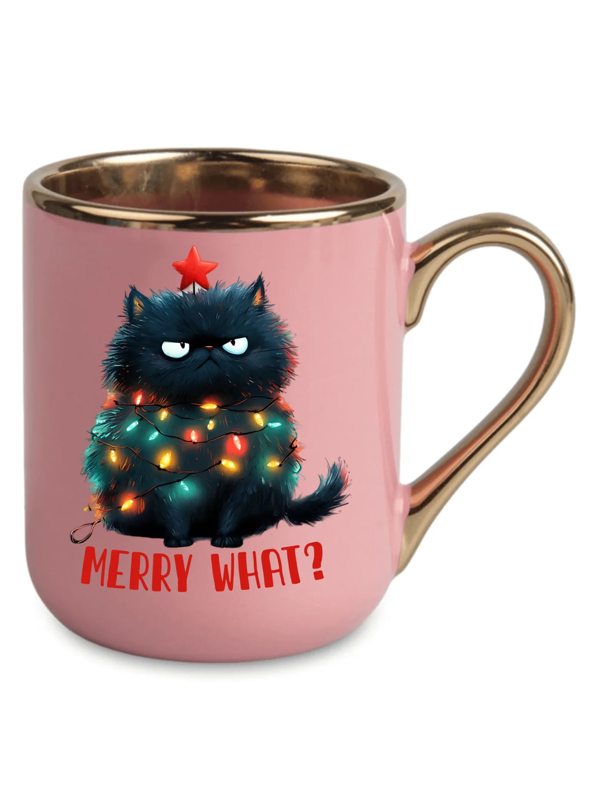 Kubek elegant świąteczny - Grumpy Cat Merry what? BN37