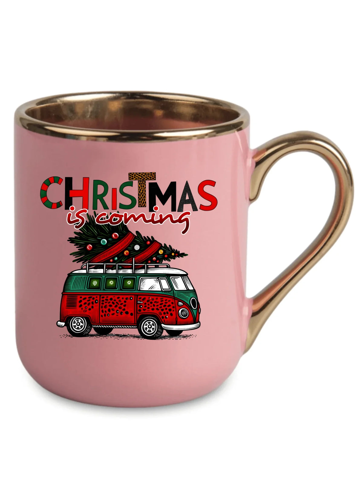 Kubek elegant świąteczny - Kamper Christmas is coming BN42