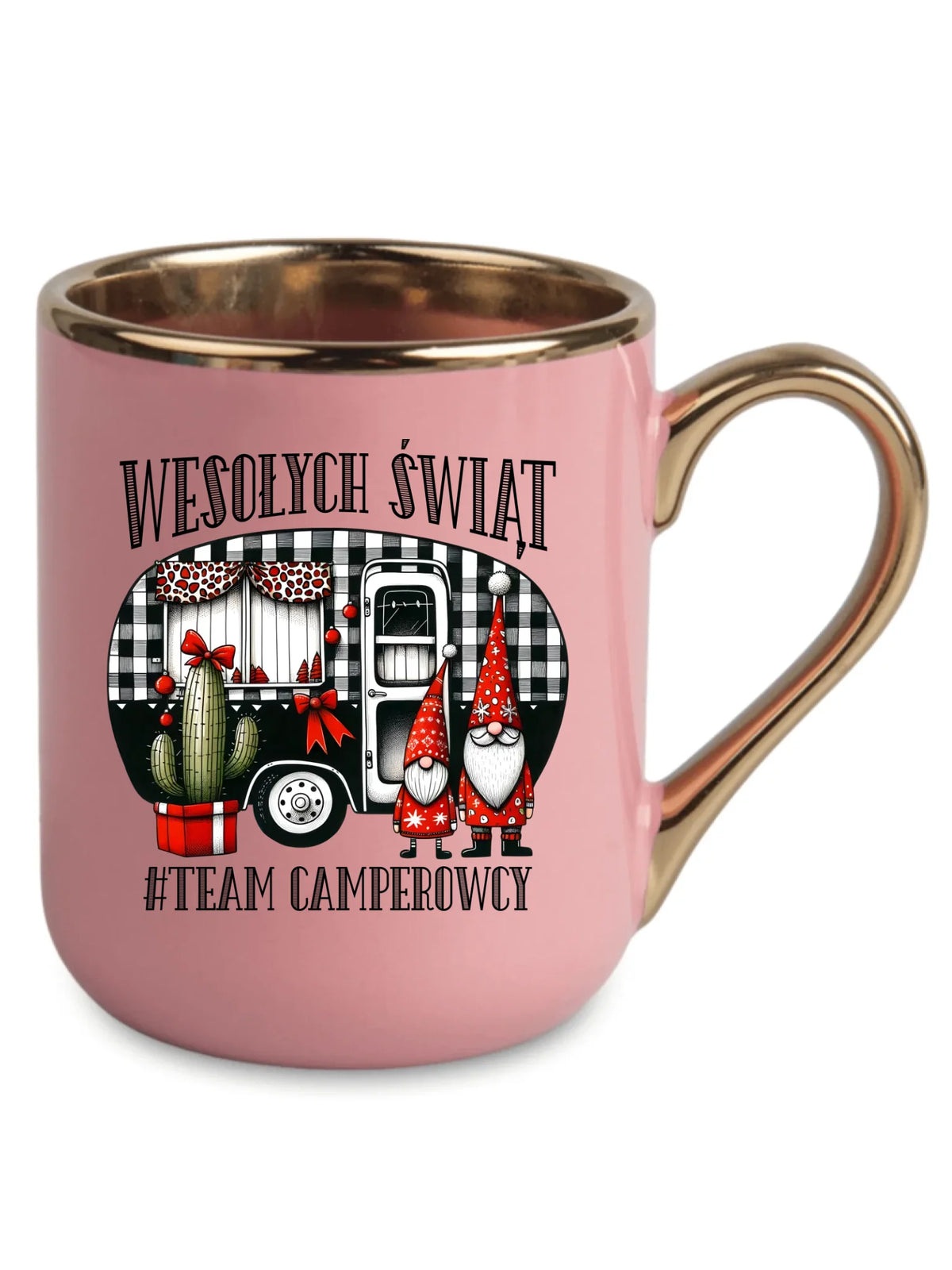 Kubek elegant świąteczny - Wesołych Świąt Team Camperowcy BN44