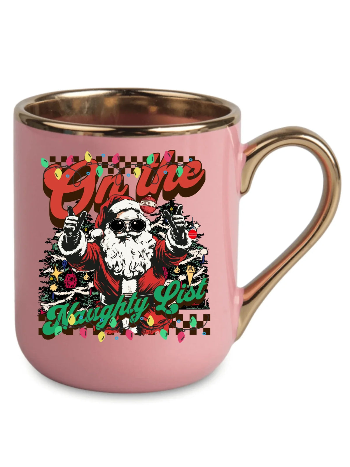 Kubek elegant świąteczny - On the Naughty List BN50