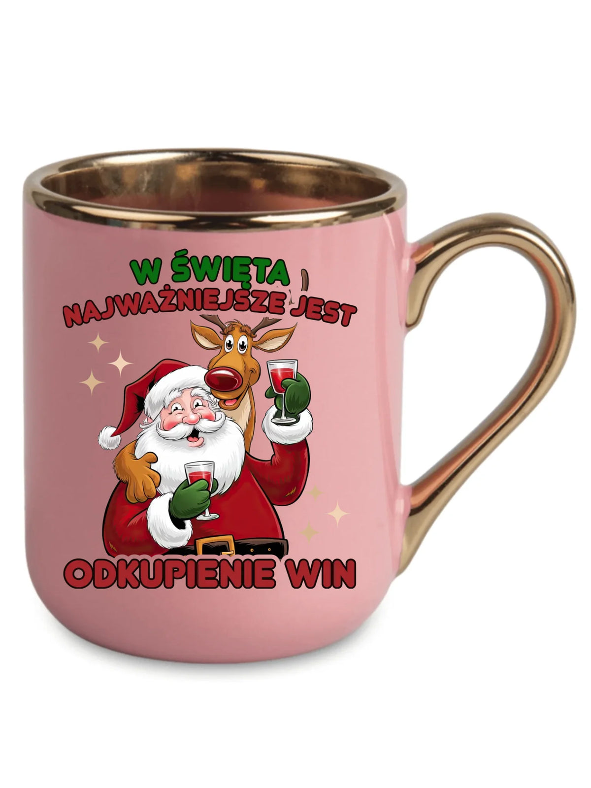 Kubek elegant świąteczny - W święta najważniejsze jest odkupienie win BN73
