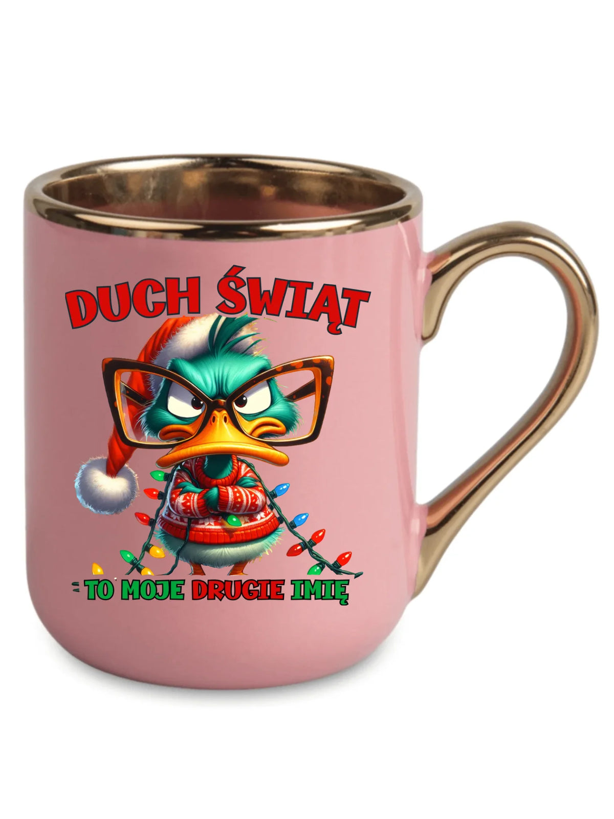 Kubek elegant świąteczny - Duch Świąt to moje drugie imię BN76