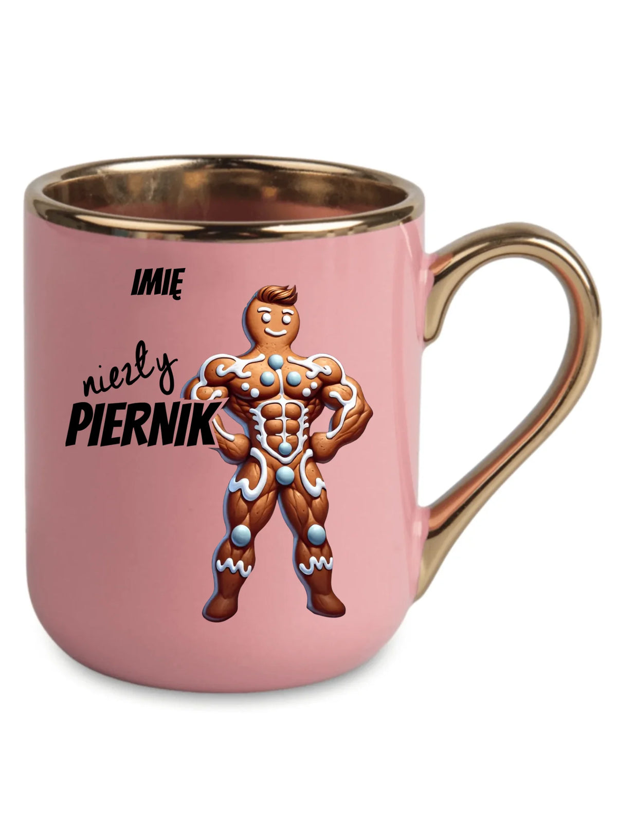 Kubek elegant świąteczny - Niezły piernik - personalizowany BN24
