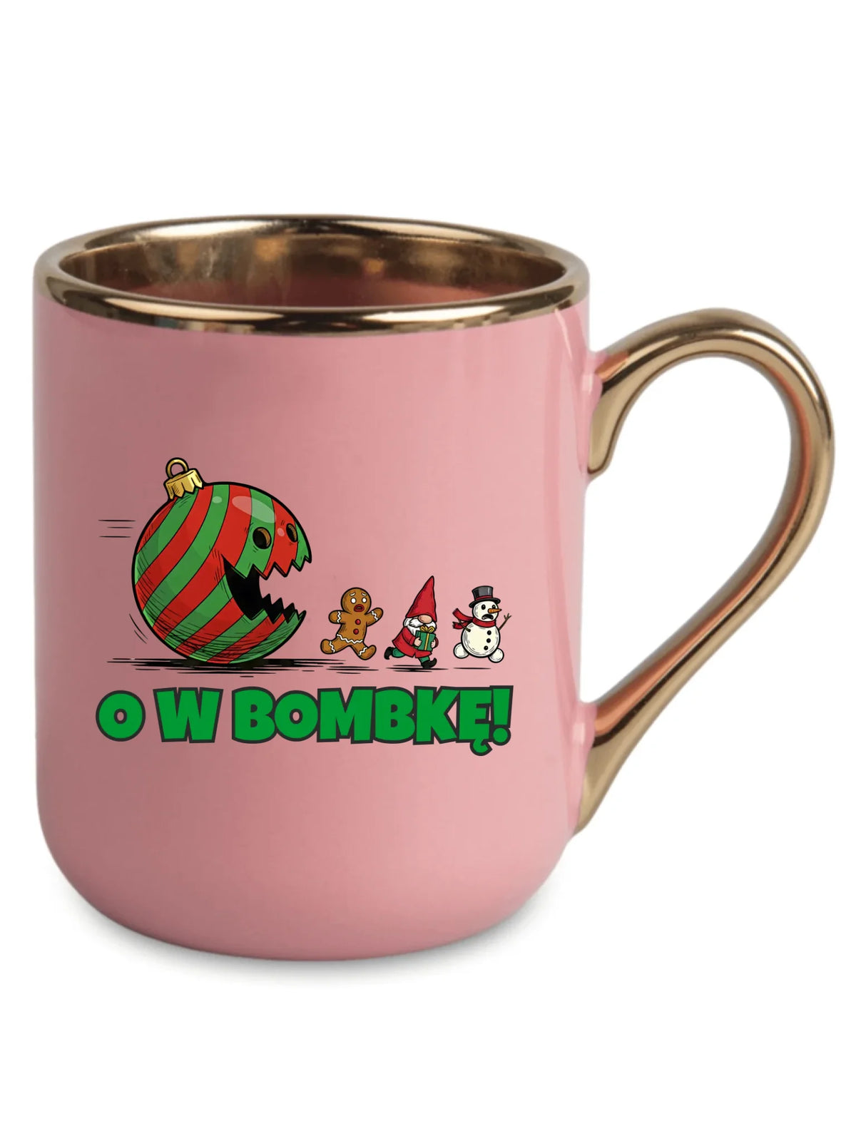 Kubek elegant świąteczny - O w bombkę BN142