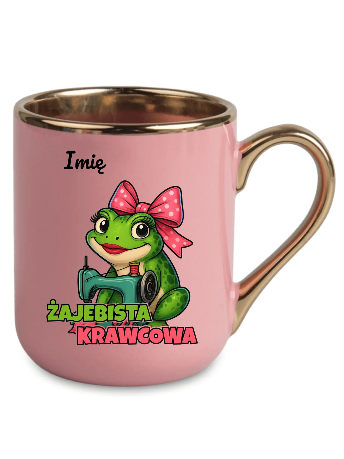 Kubek elegant szyciowy dla krawcowej - Żajebista Krawcowa - personalizowany HS32