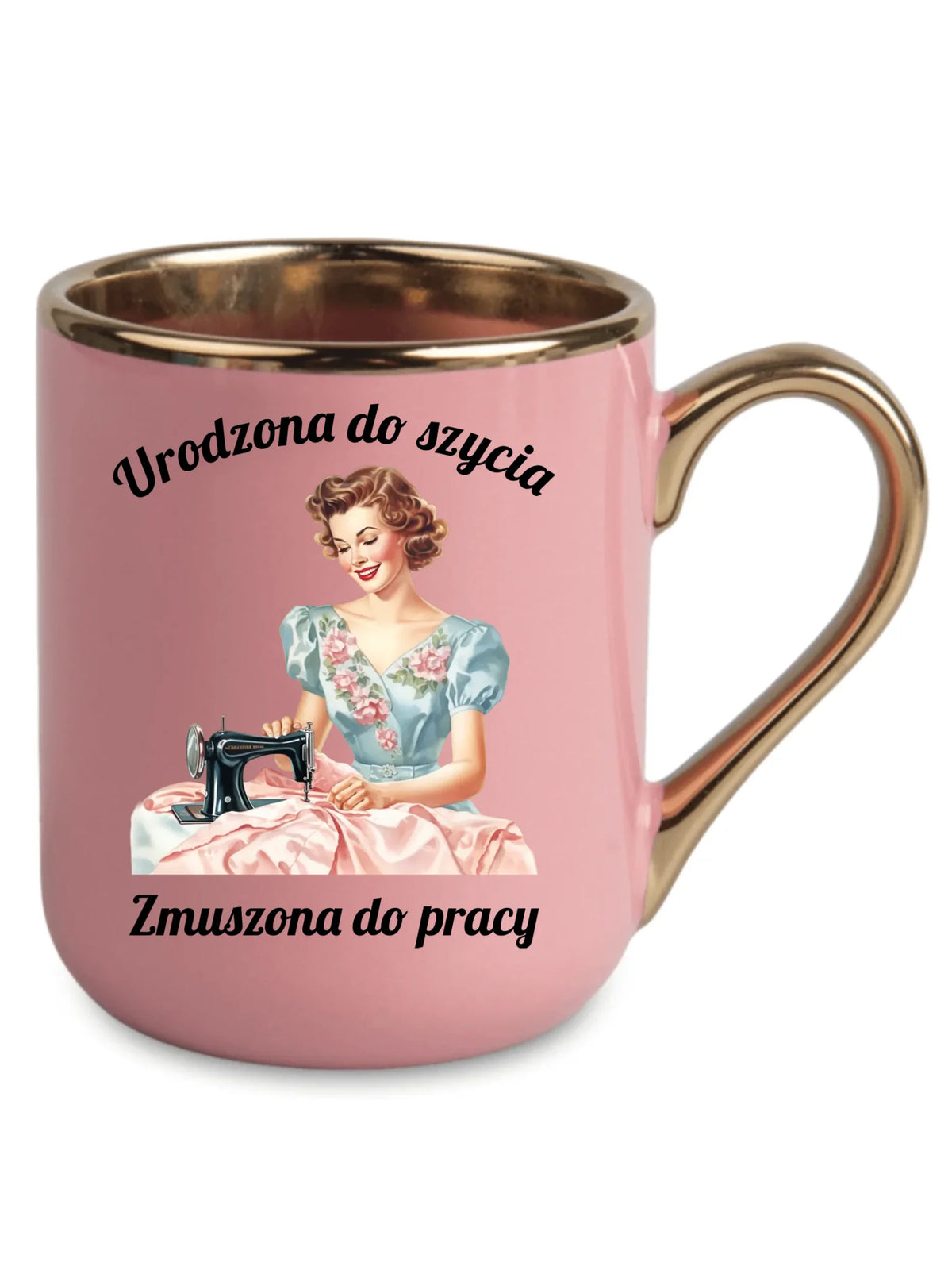 Kubek elegant szyciowy dla krawcowej - Urodzona do szycia HS18