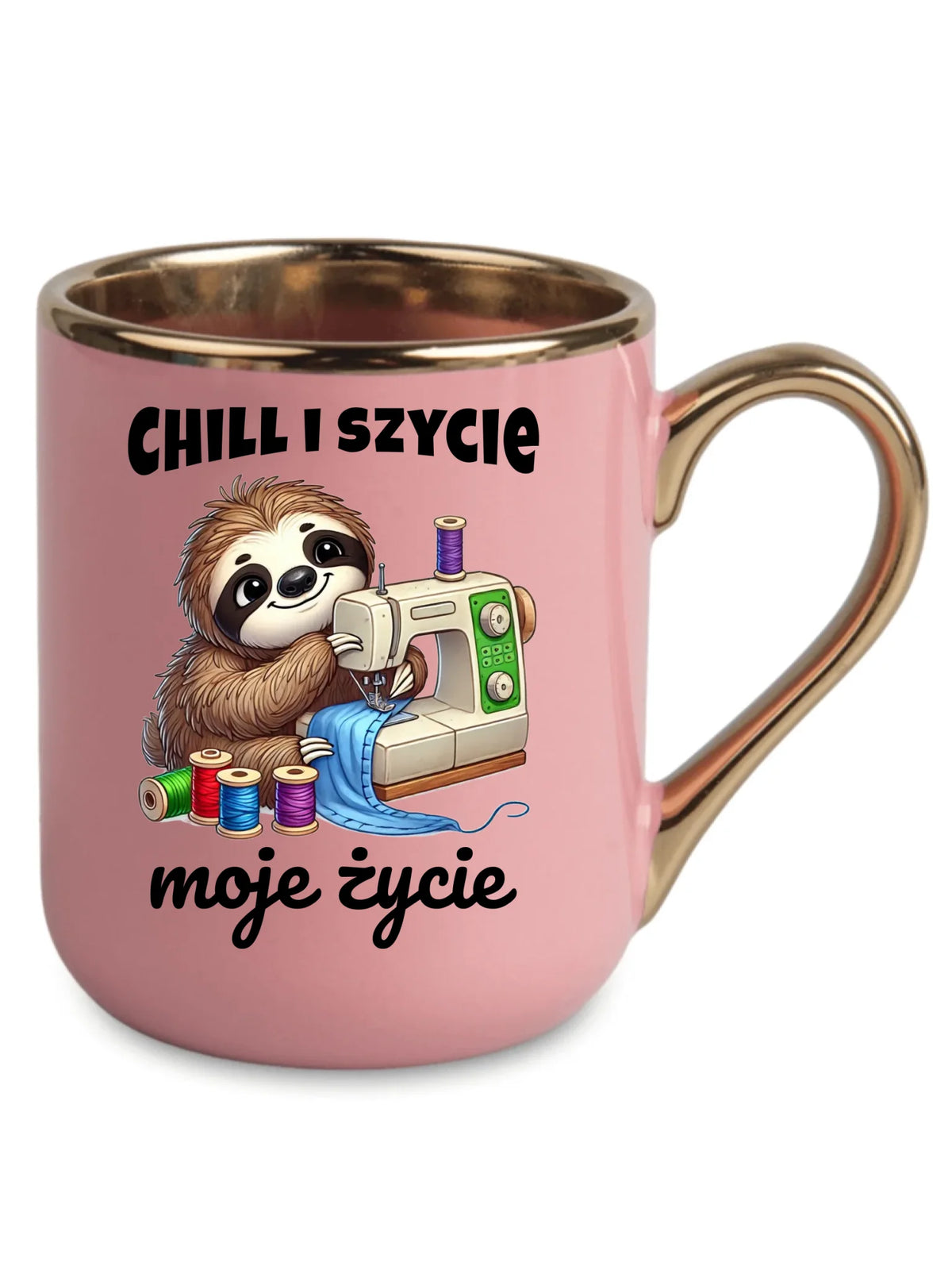 Kubek elegant szyciowy dla krawcowej - Chill i szycie moje życie HS17