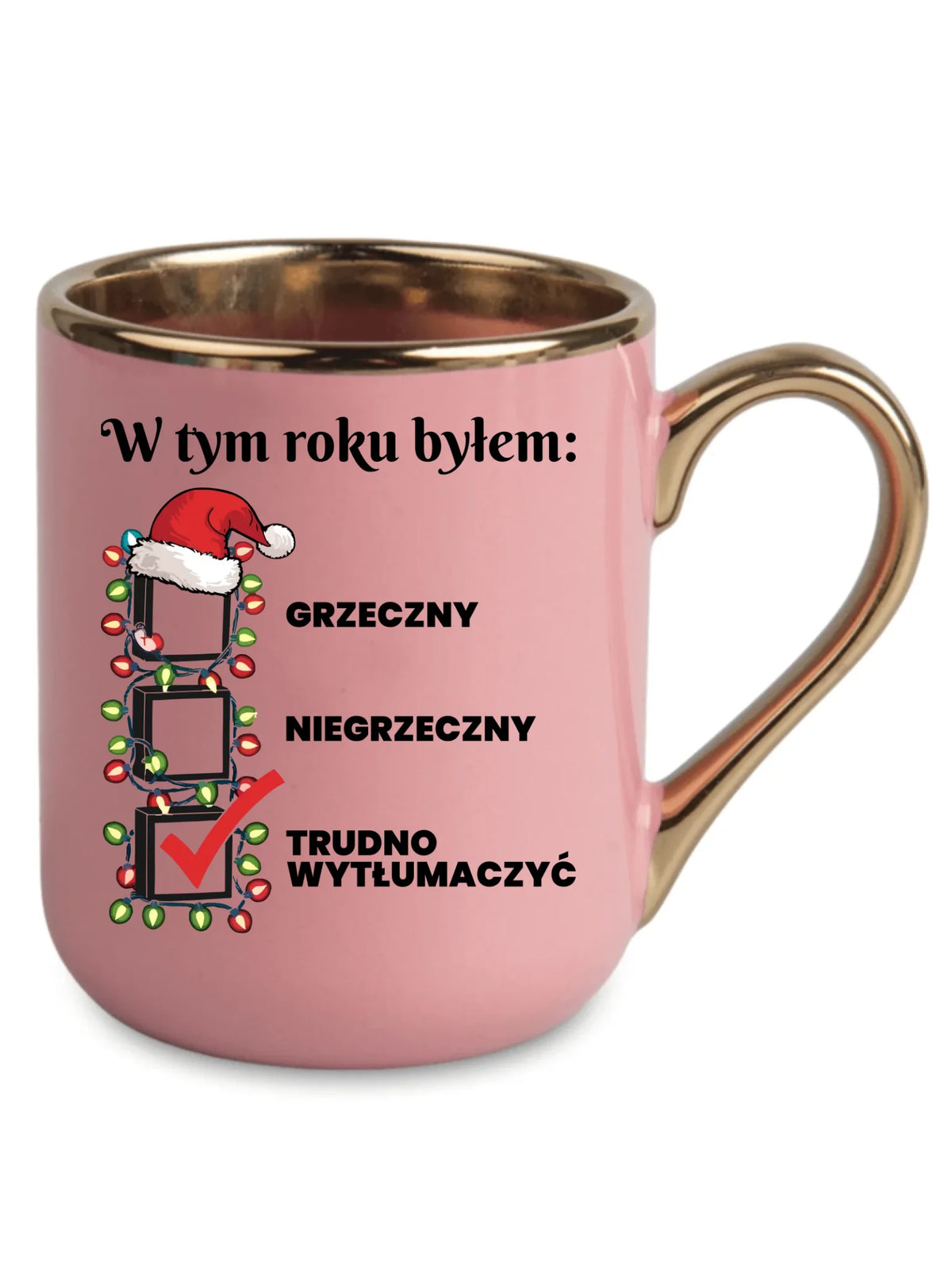 Kubek elegant świąteczny dla niego - Trudno wytłumaczyć BN134