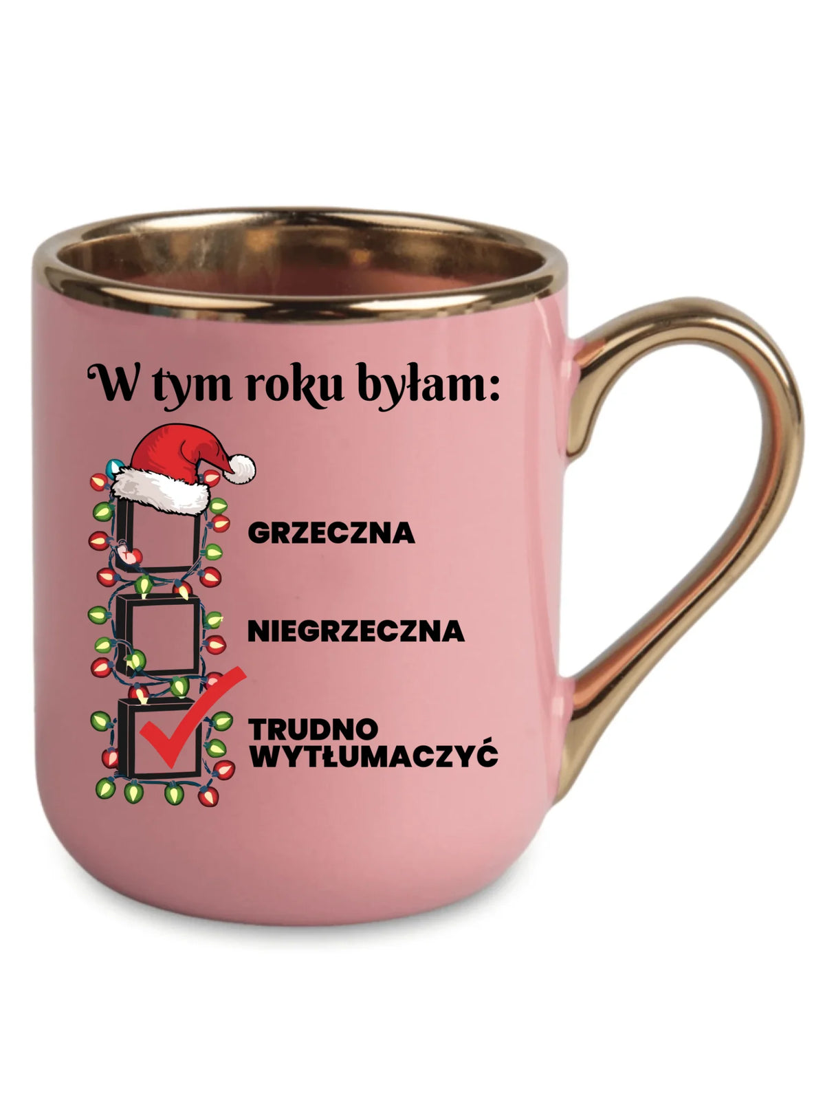 Kubek elegant świąteczny dla niej - Trudno wytłumaczyć BN137