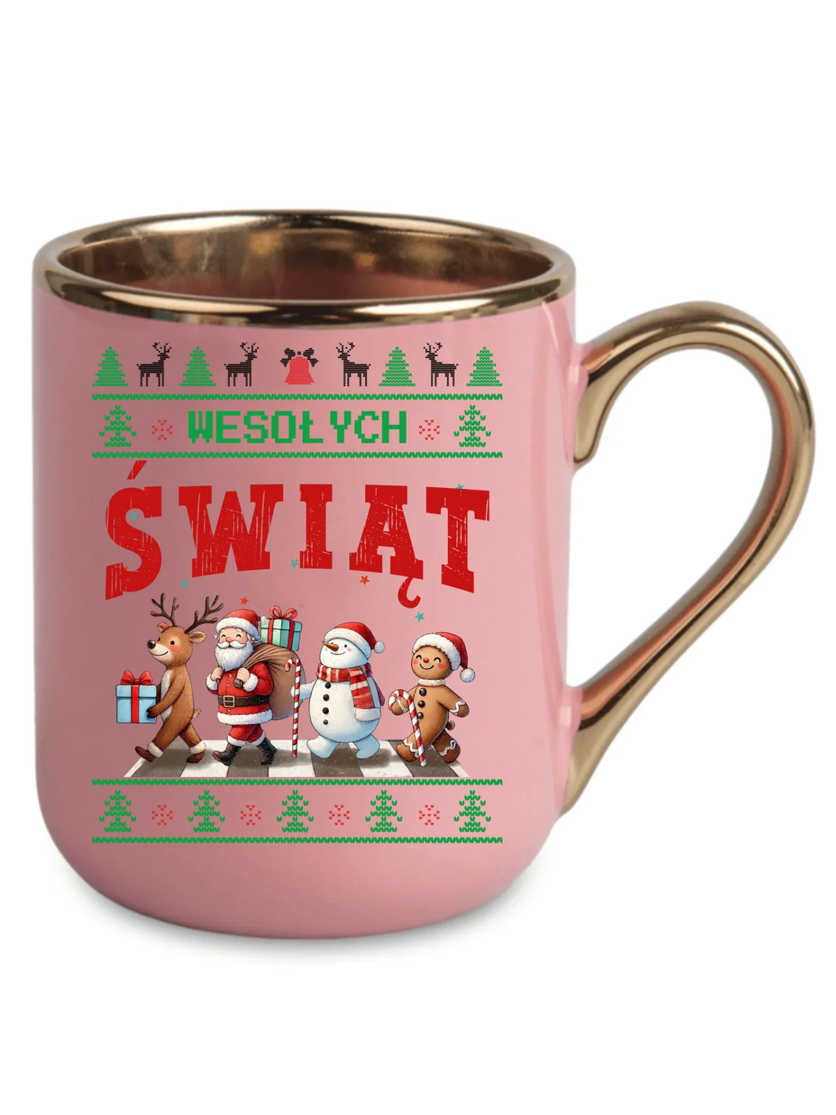 Kubek elegant świąteczny - Wesołych Świąt BN06