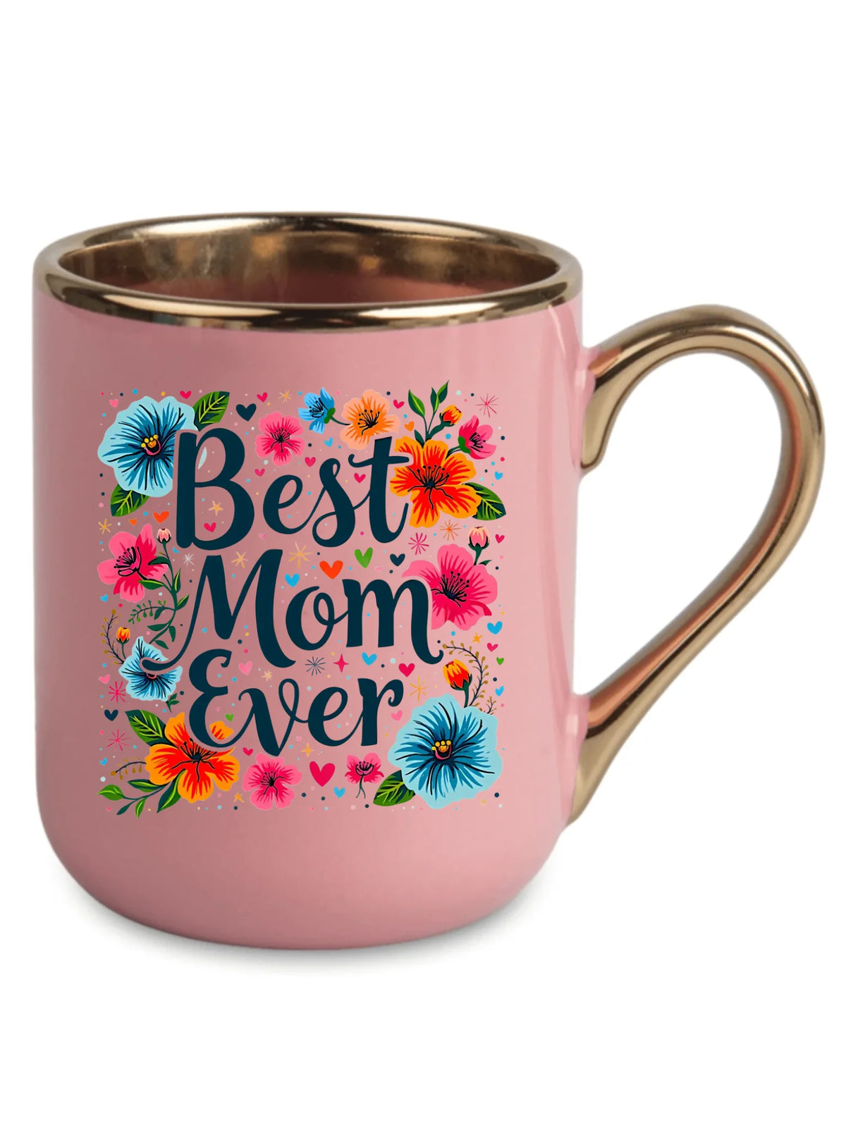 Kubek elegant dla mamy - Kwiaty - Best mom ever DM34