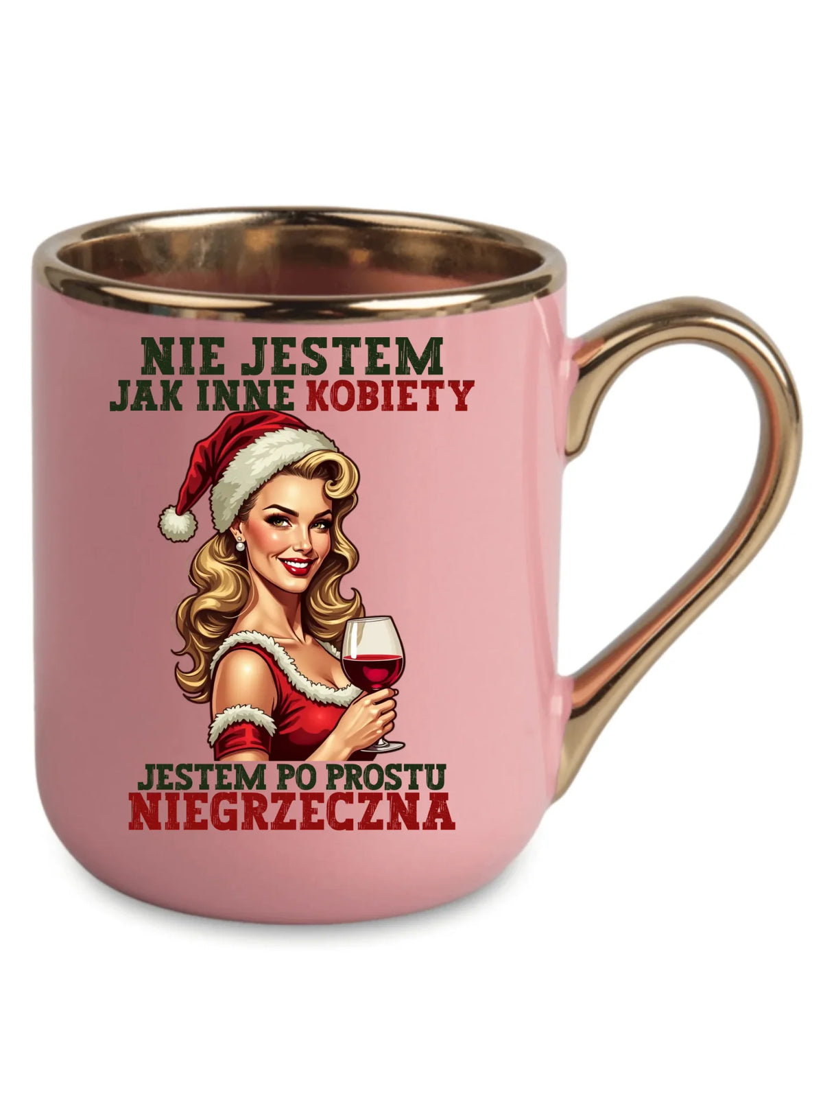 Kubek elegant świąteczny - prezent dla niej - Nie jestem jak inne kobiety BN03