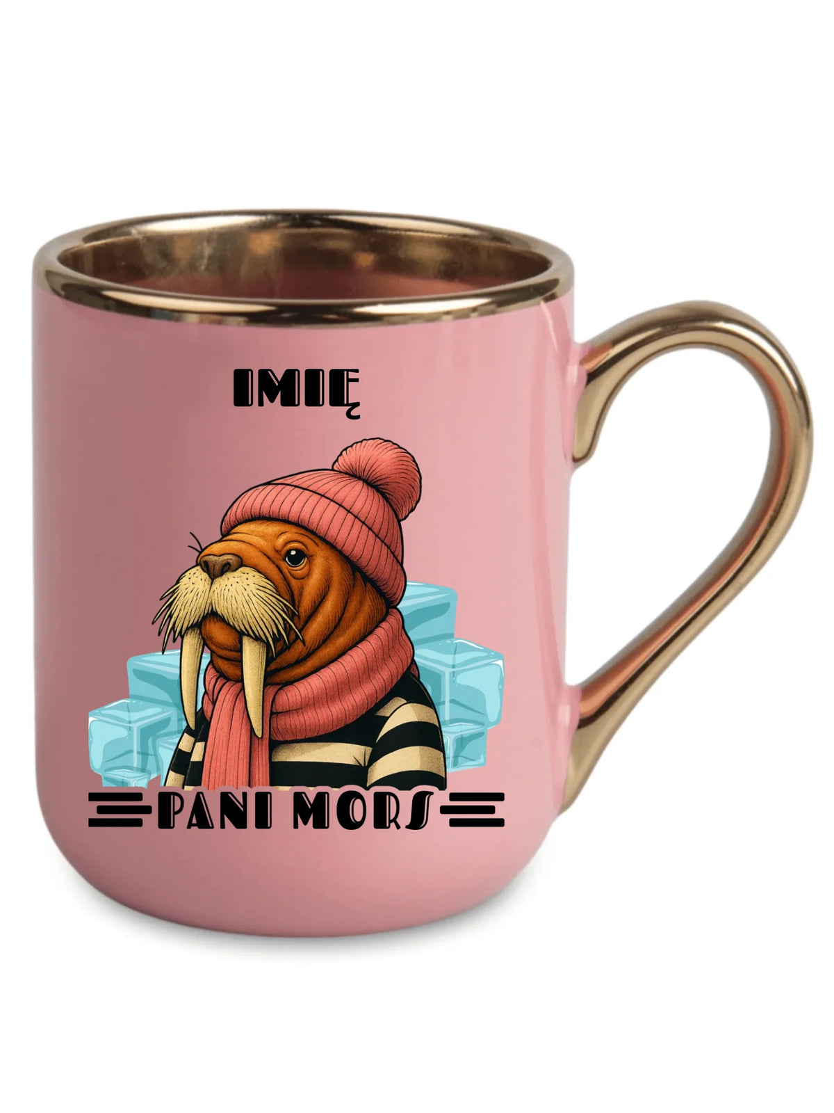 Kubek elegant - prezent dla morsa - Pani Mors - personalizowany HM16