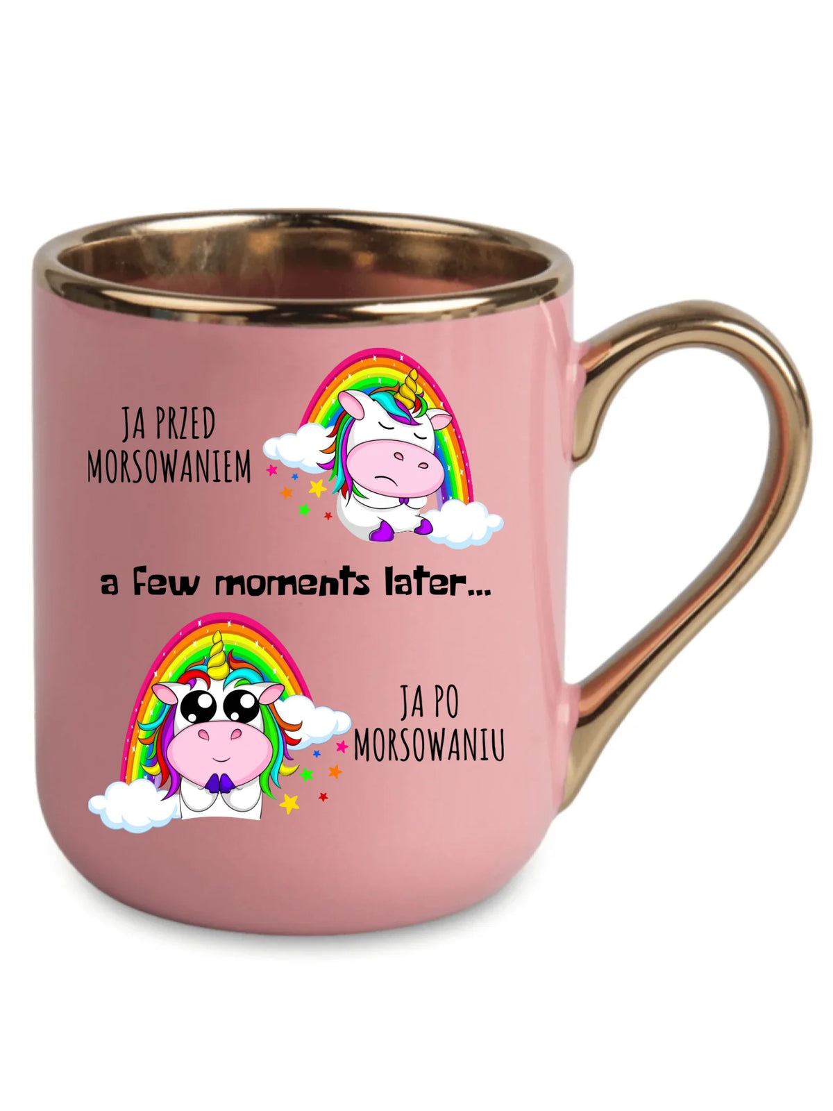Kubek elegant - prezent dla morsa - Jednorożec - Ja po morsowaniu HM11