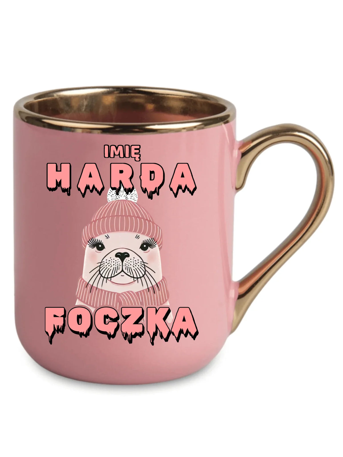 Kubek elegant - prezent dla morsa - Harda foczka - personalizowany HM05