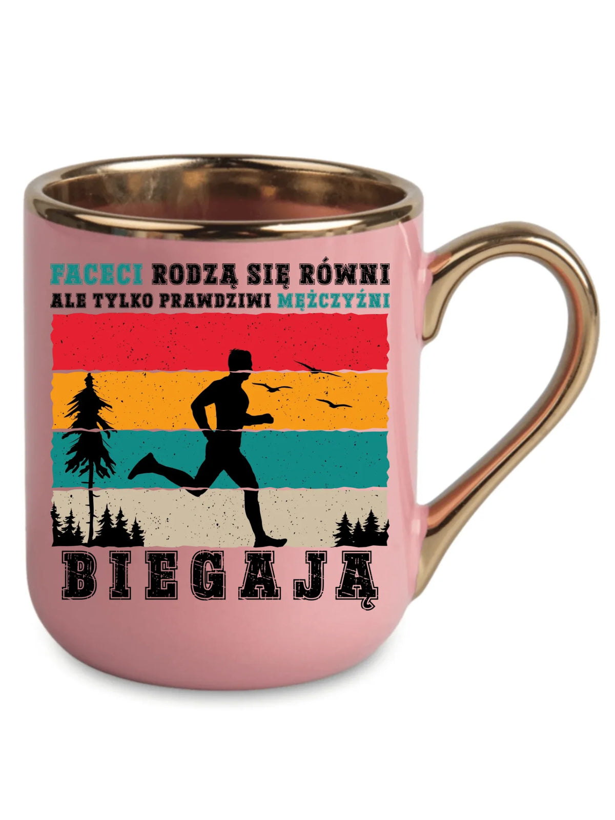 Kubek elegant dla biegacza - Prawdziwi mężczyźni biegają HB02