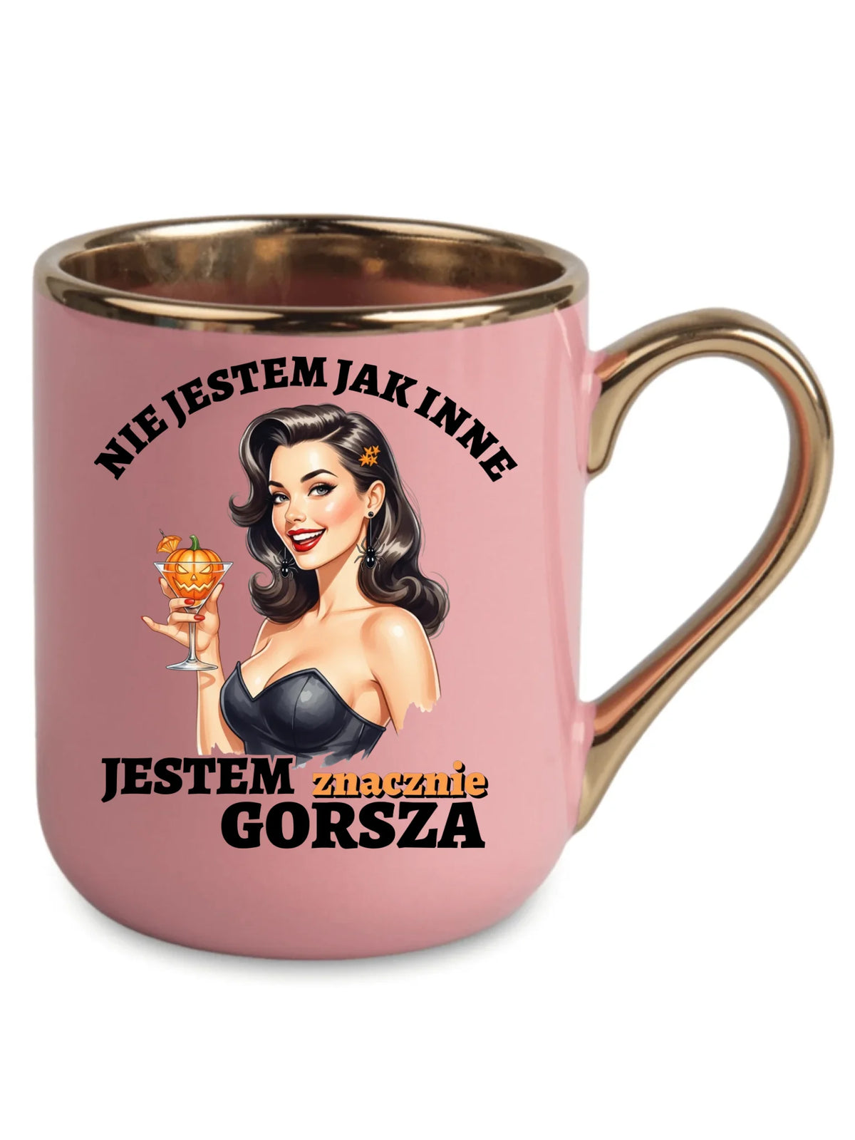 Kubek elegant halloweenowy - Nie jestem jak inne HL24
