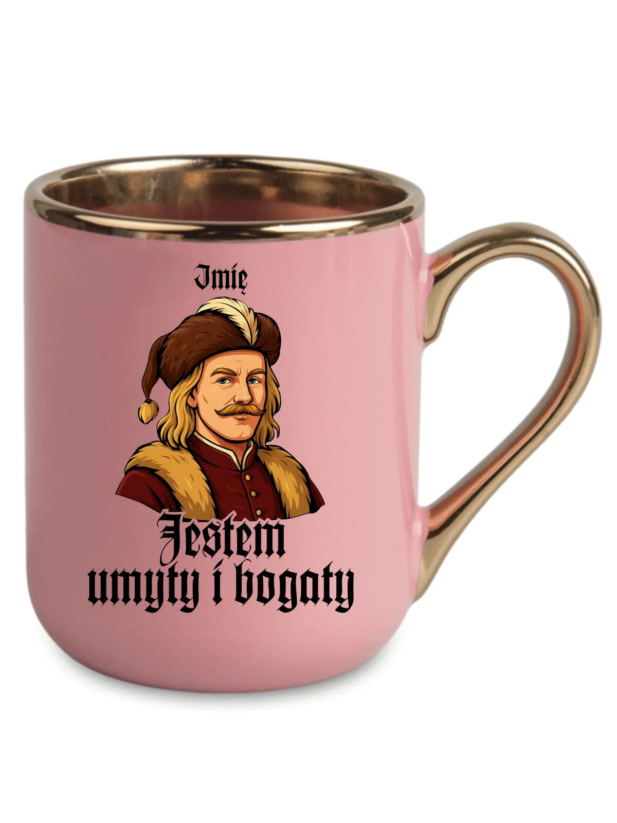 Kubek elegant - Jestem umyty i bogaty - dla fanów serialu 1670 - personalizowany H60