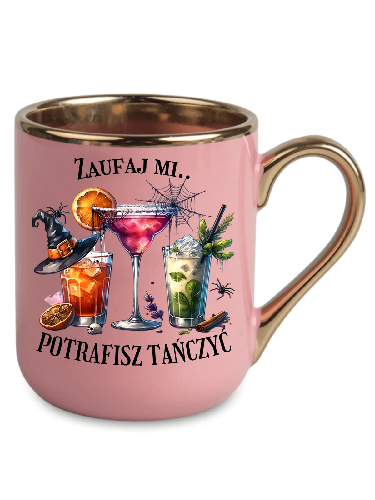 Kubek elegant na Halloween - Zaufaj mi potrafisz tańczyć  HL26