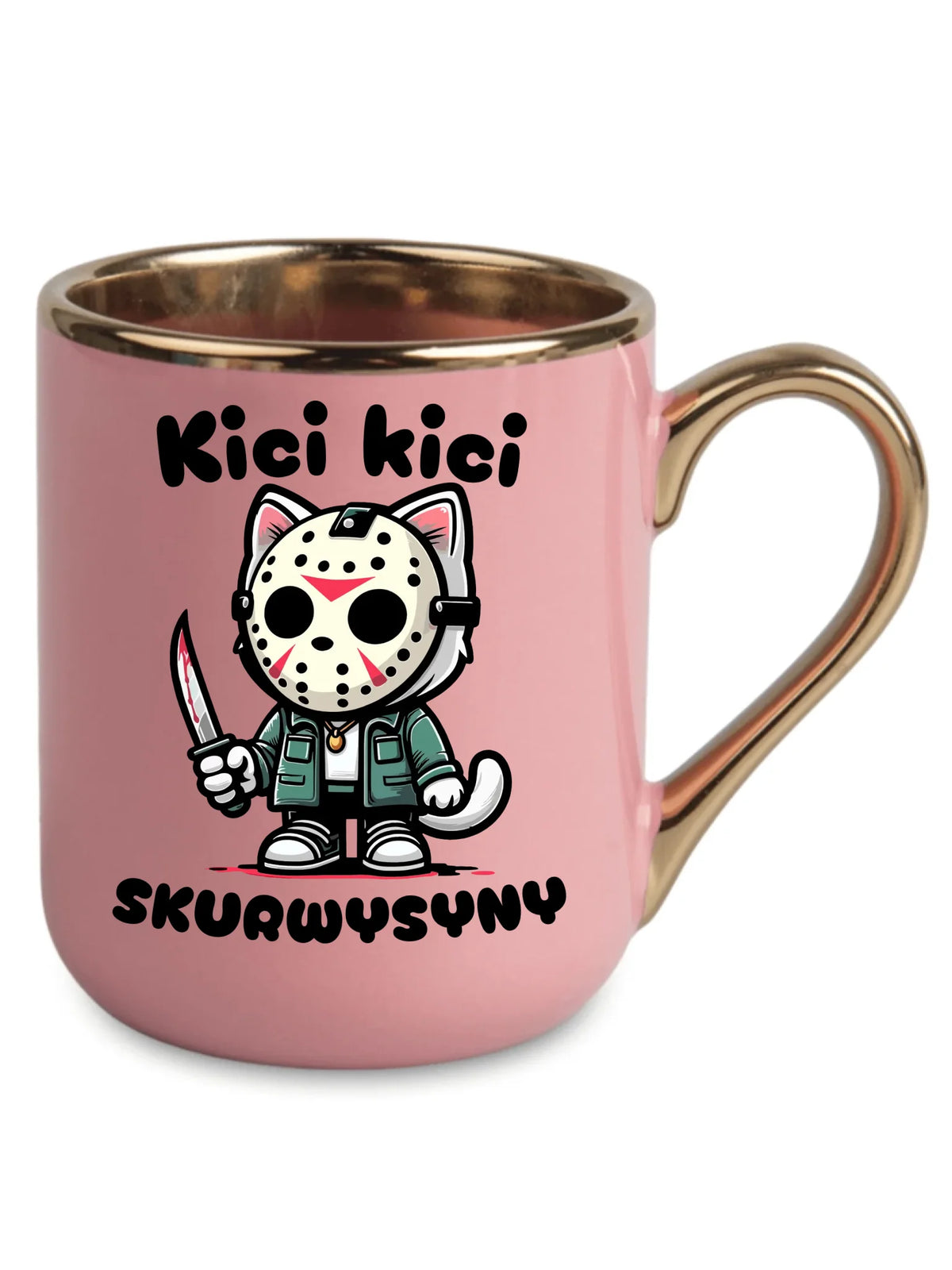 Kubek elegant na Halloween - Kici kici sk*rwysyny - bez cenzury HL28