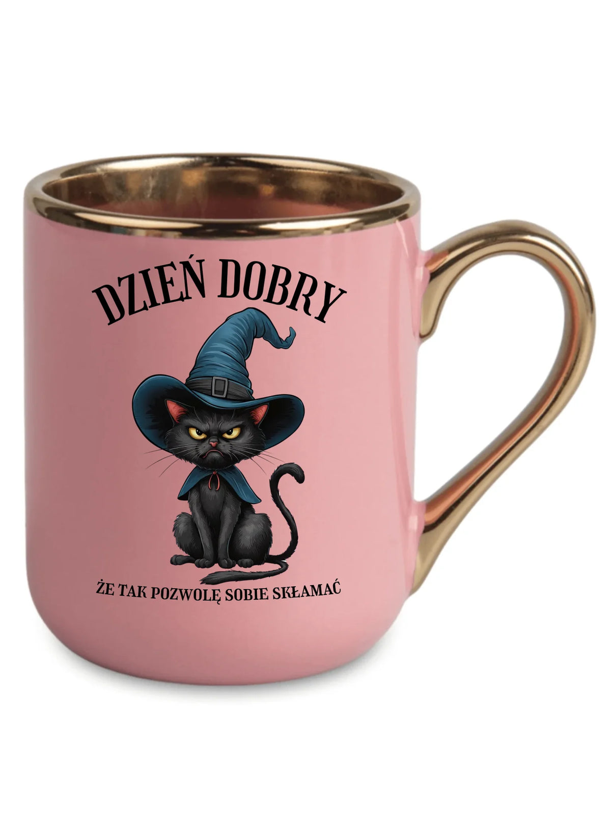 Kubek elegant halloweenowy - Dzień dobry, że tak pozwolę sobie skłamać HL27