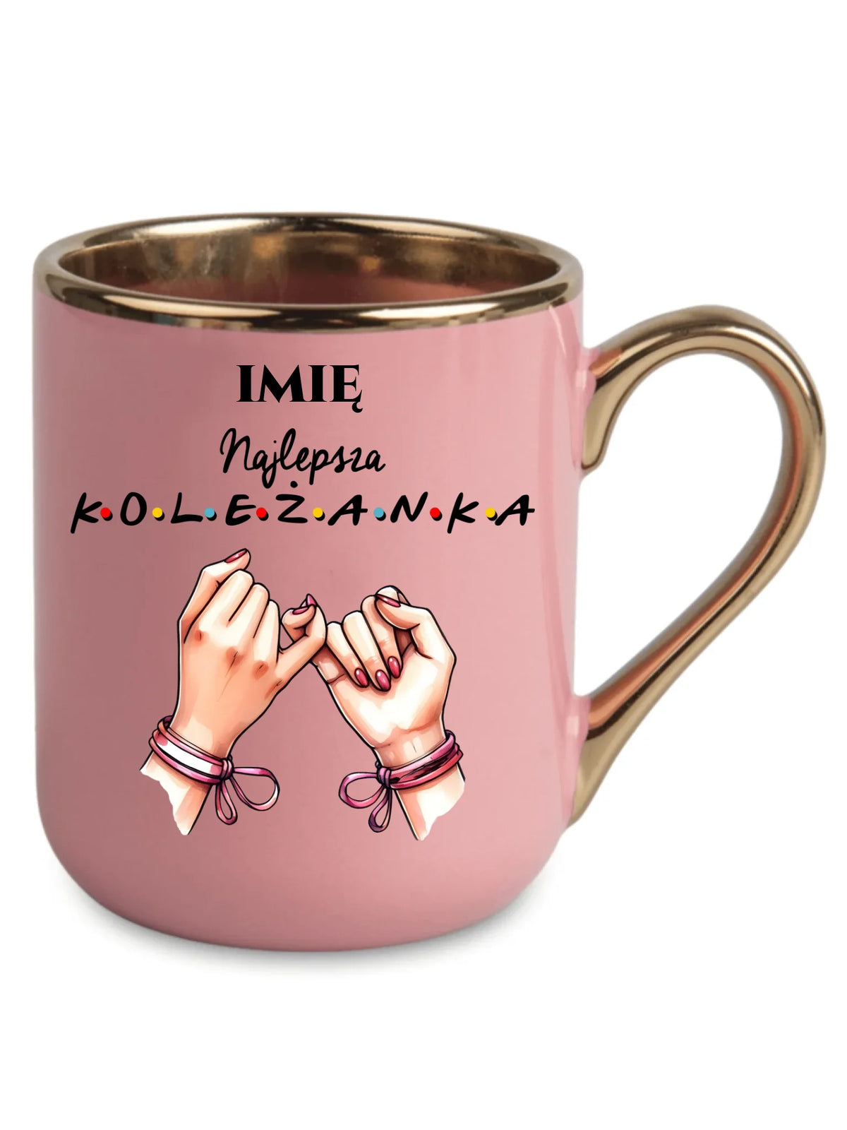 Kubek elegant - Najlepsza koleżanka - personalizowany DZ02