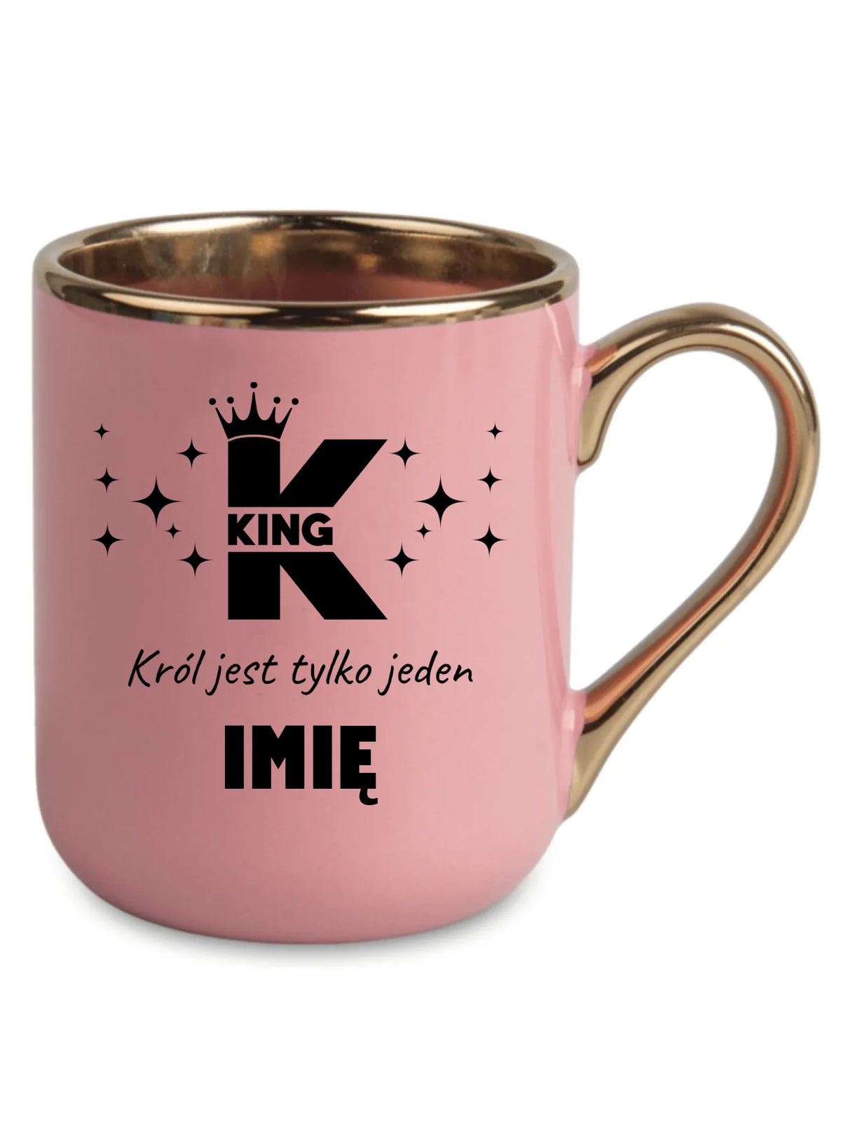 Kubek elegant dla niego - King Król jest tylko jeden - personalizowany W40