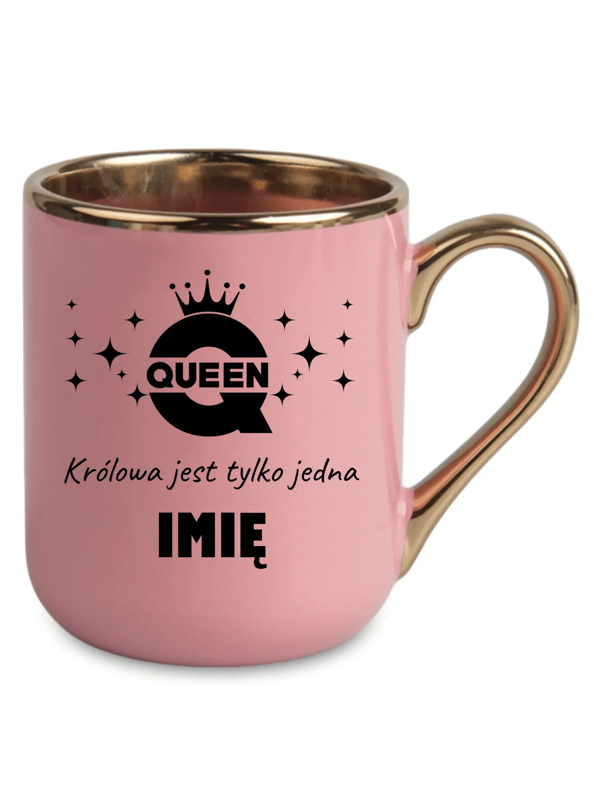 Kubek elegant dla niej - Queen Królowa jest tylko jedna - personalizowany W40