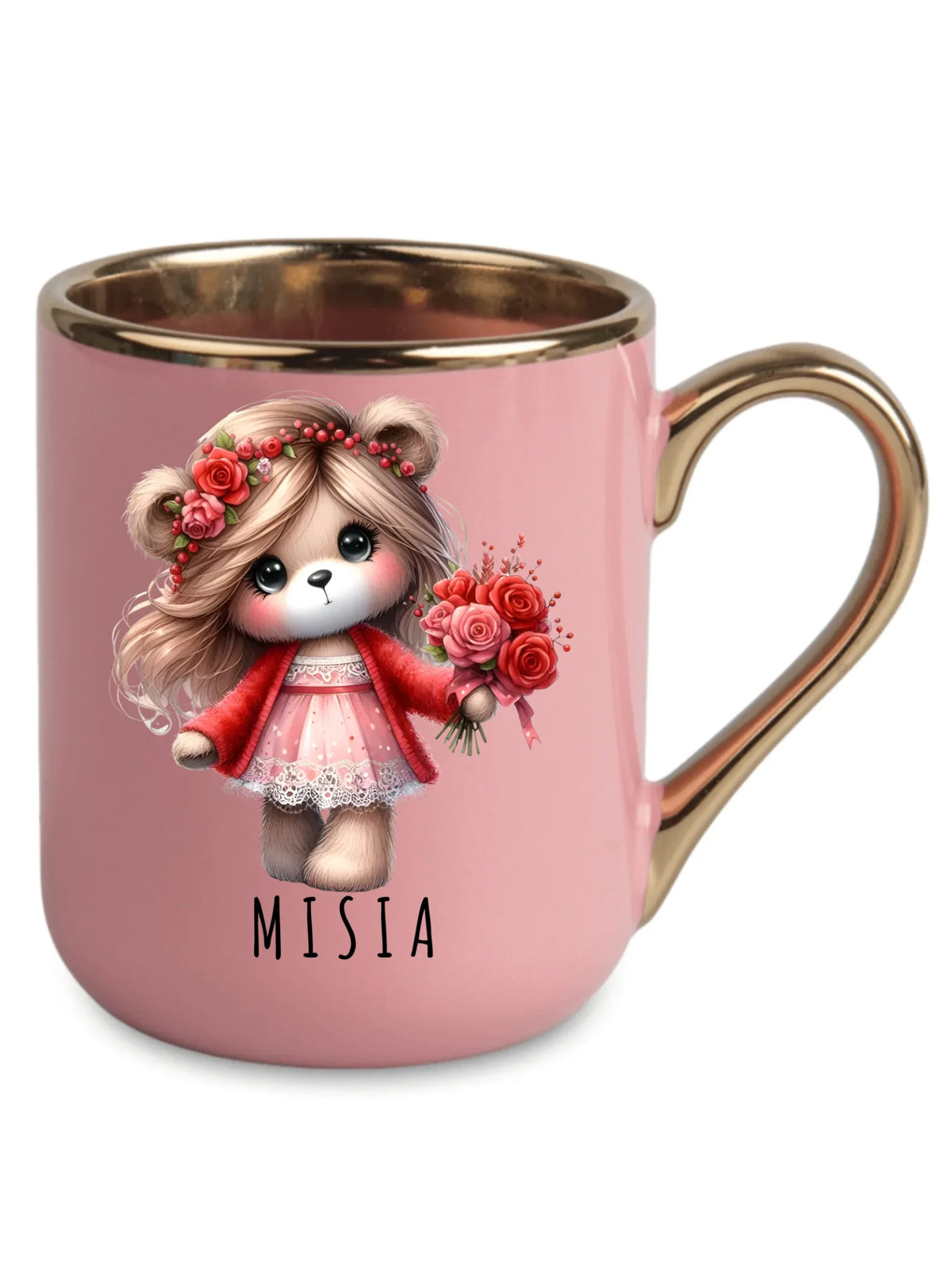 Kubek elegant dla dziewczyny - Misia W35