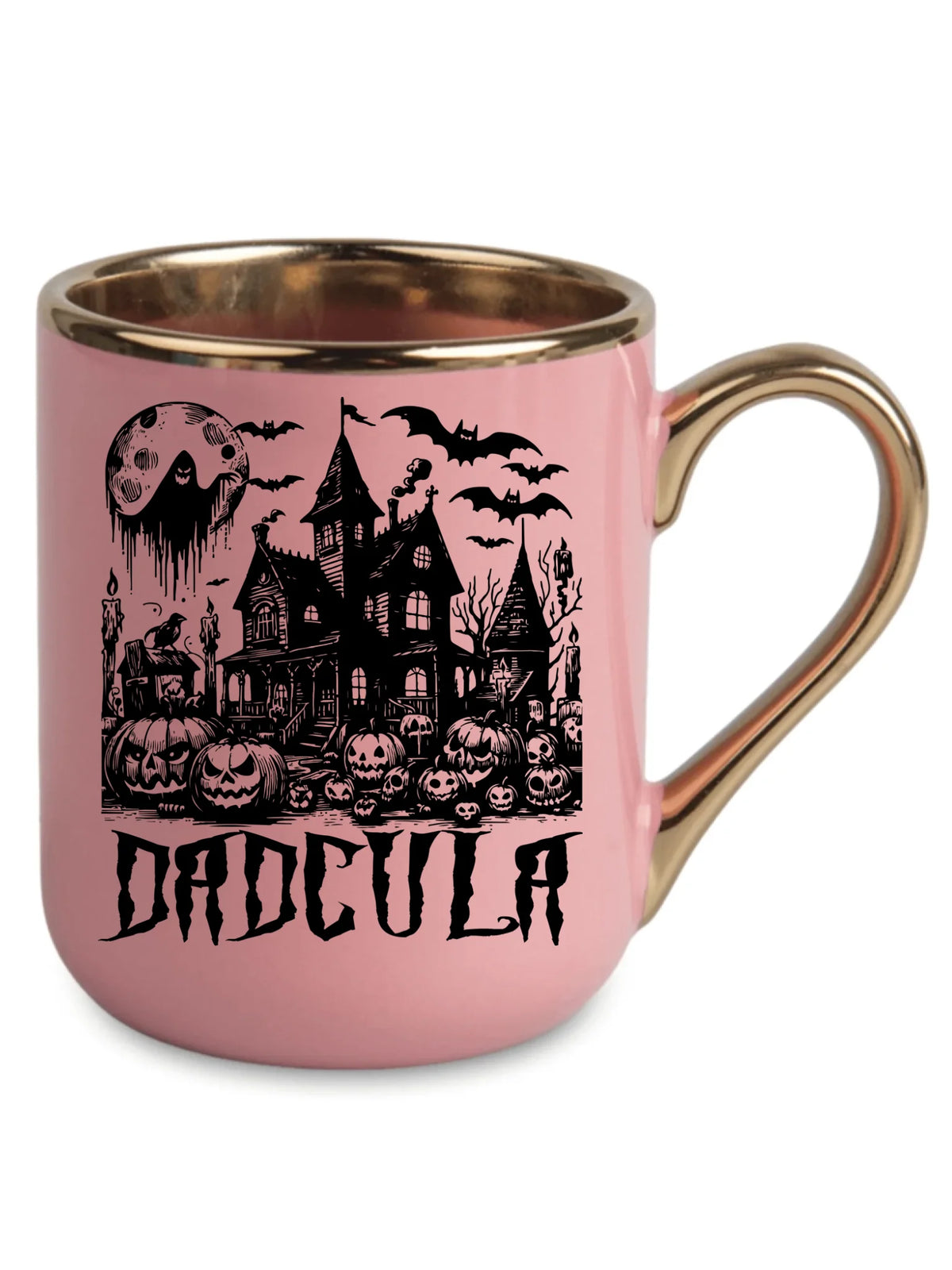 Kubek elegant halloweenowy dla taty -  Upiorny dom - Dadcula HL19