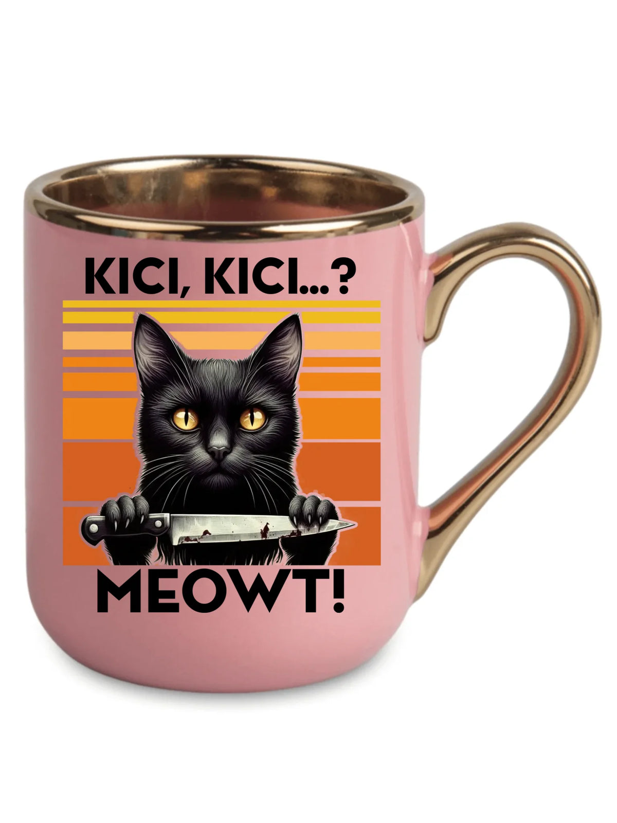 Kubek elegant - Kot z nożem - Kici, kici... MEOWT! HL17