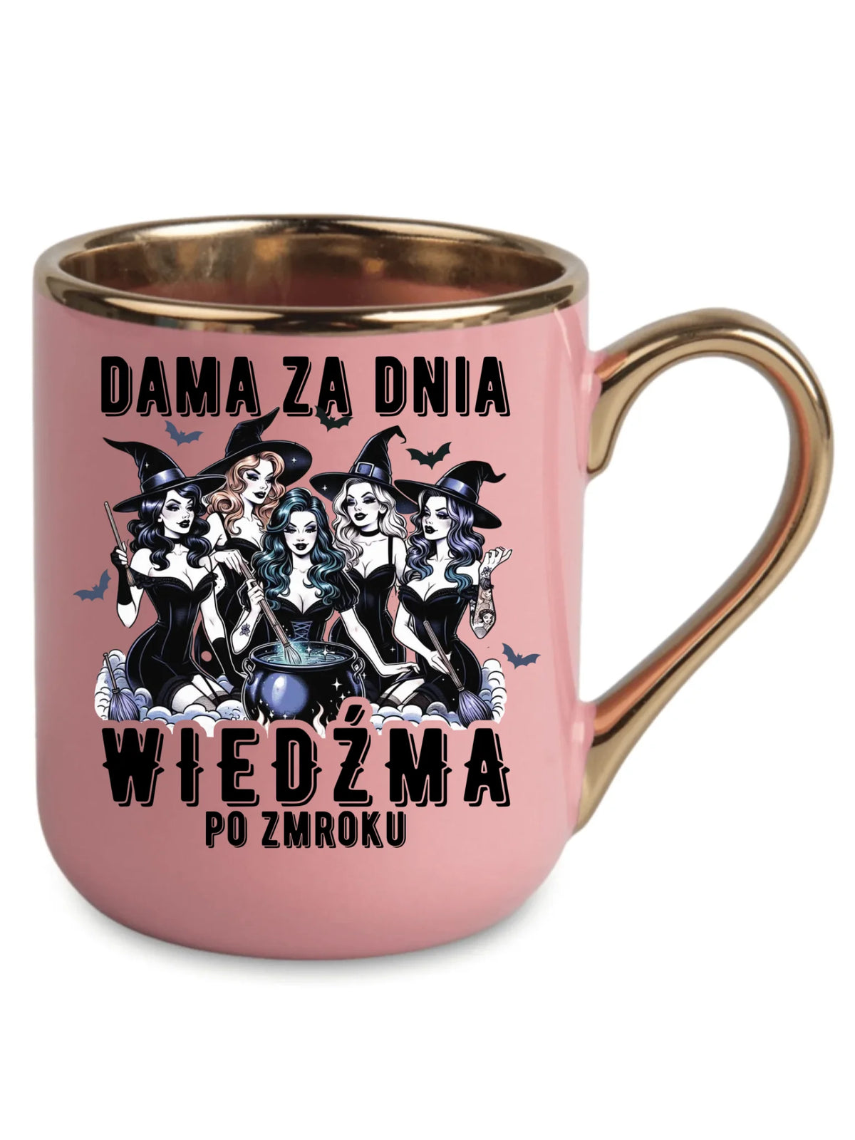 Kubek elegant - Dama za dnia wiedźma po zmroku HL16