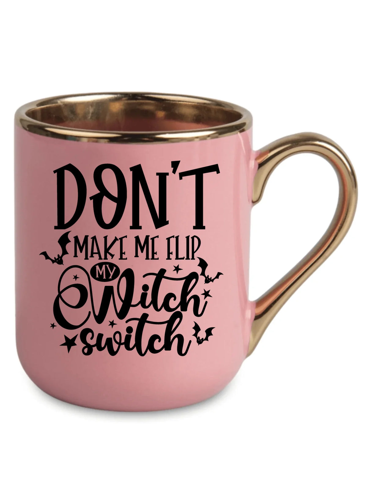 Kubek elegant na Halloween - Don't make me flip my witch switch - śmieszny HL11