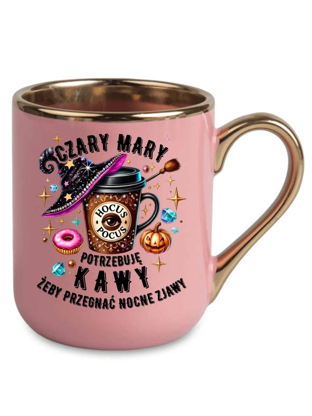 Kubek elegant na Halloween - Potrzebuję kawy HL03