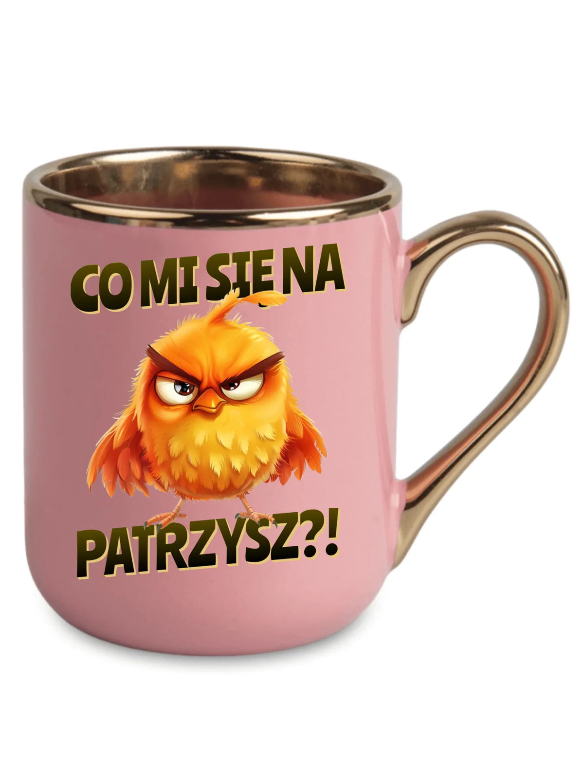 Śmieszny kubek elegant - Prezent dla chłopaka kolegi - Co mi się na ptaka patrzysz DCH24