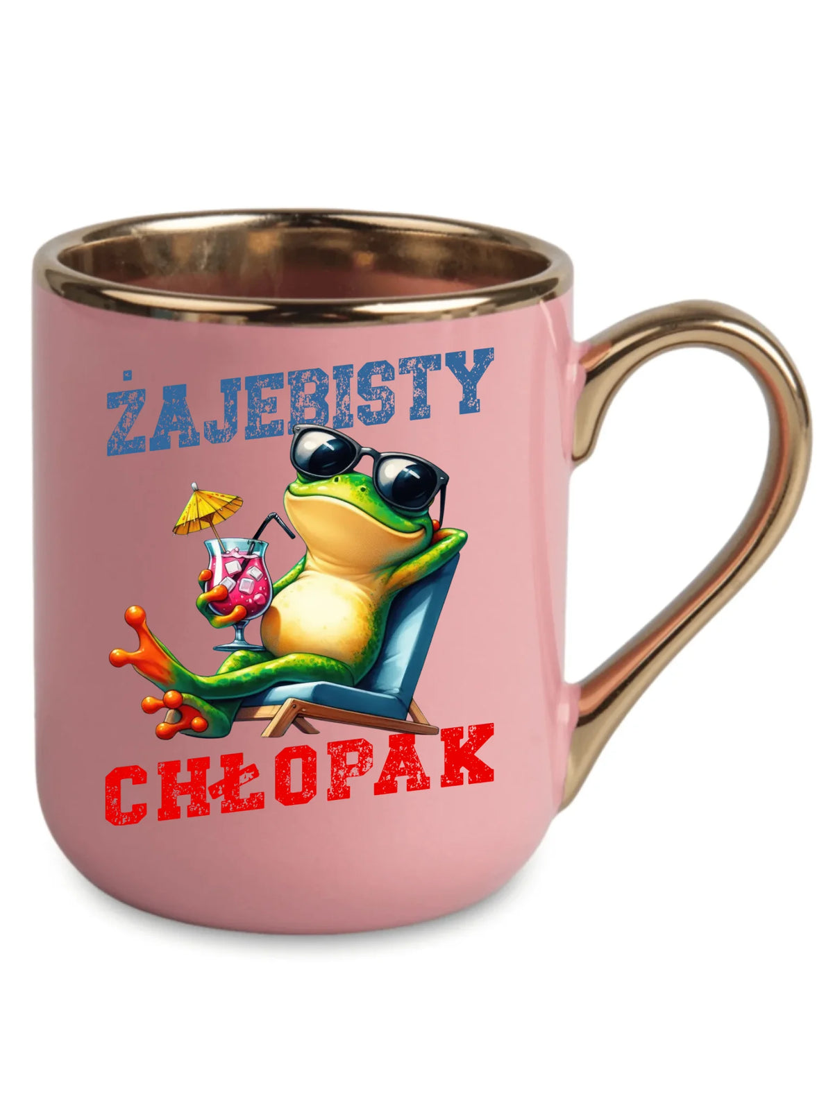 Kubek elegant z żabą - prezent dla chłopaka - Żajebisty chłopak DCH19