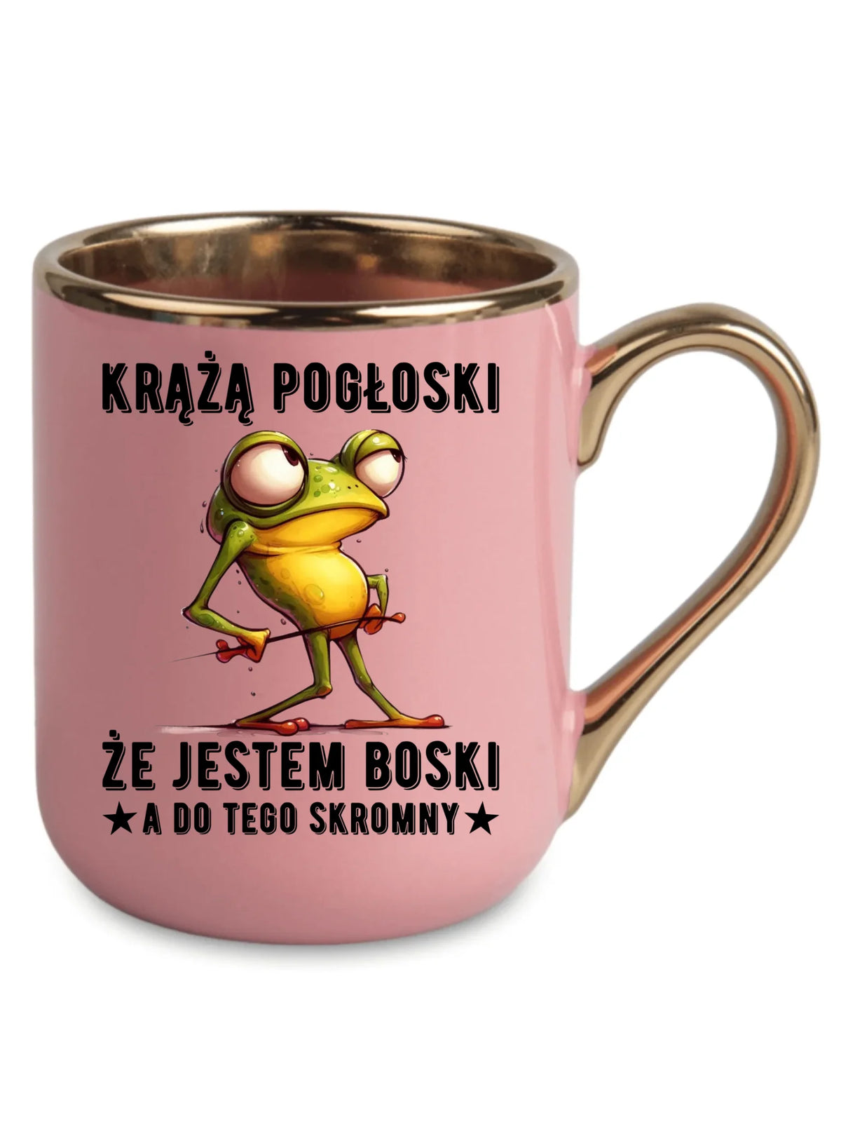 Kubek elegant - prezent dla chłopaka - Jestem boski DCH15
