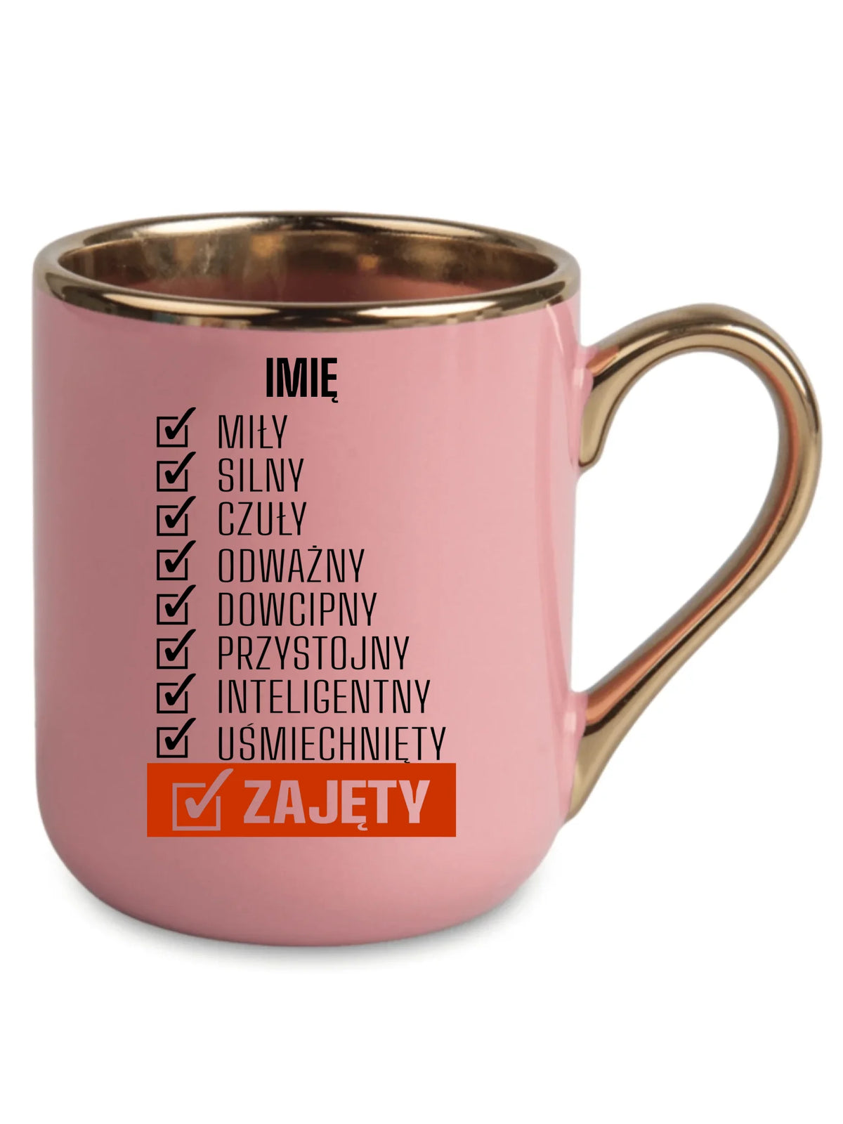 Kubek elegant - Zajęty prezent dla chłopaka męża narzeczonego - personalizowany DCH05