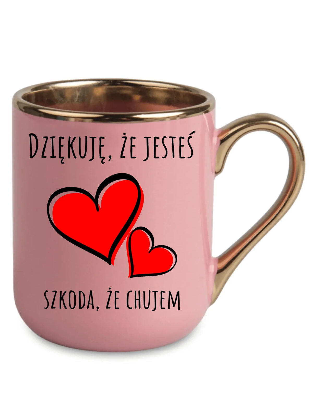 Kubek elegant - Dziękuję, że jesteś szkoda, że ch#jem - bez cenzury DCH10