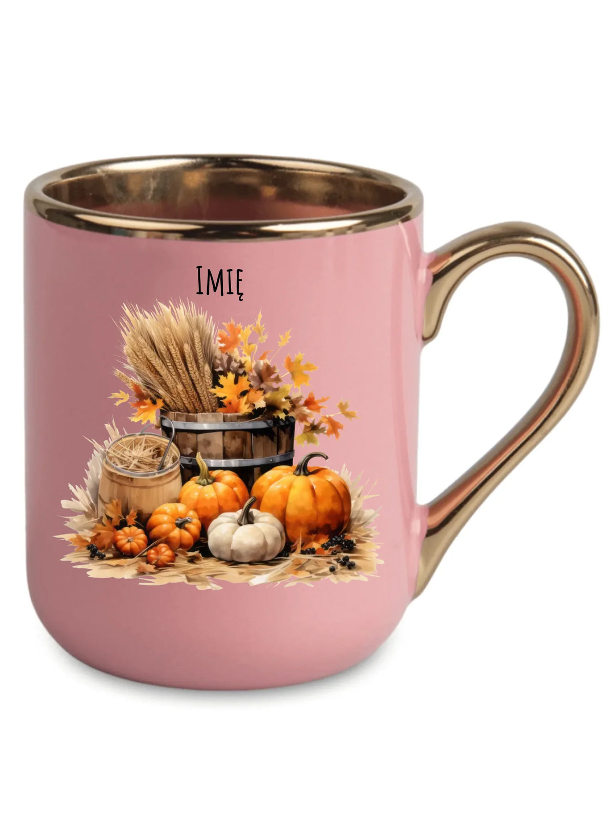 Kubek elegant na jesień - Harvest vibes - personalizowany JS09