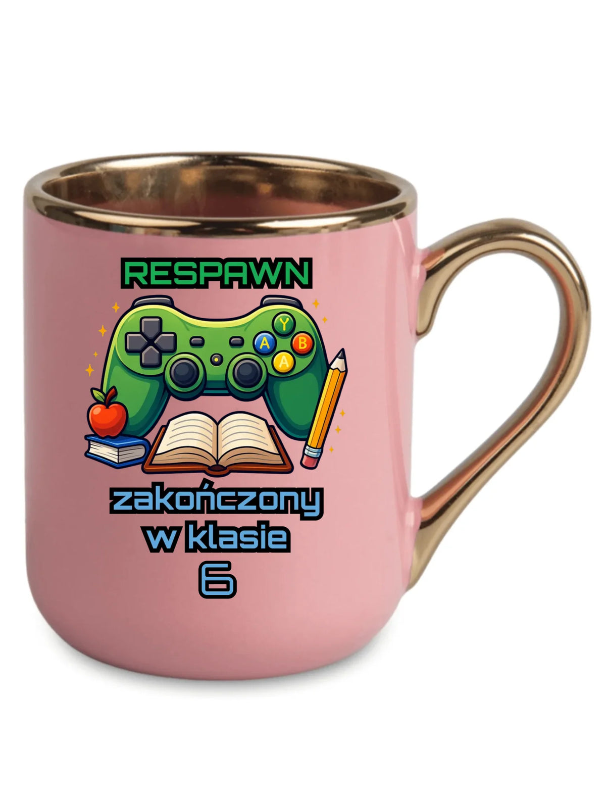 Kubek elegant szkolny - Respawn - gamer do szkoły - personalizowany SZ18