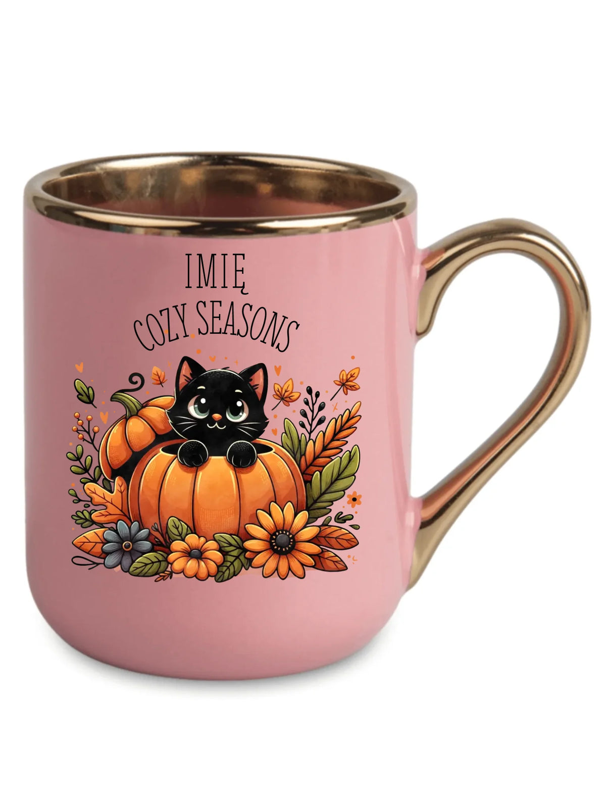 Kubek elegant jesieniara - Cozy Seasons - personalizowany JS01