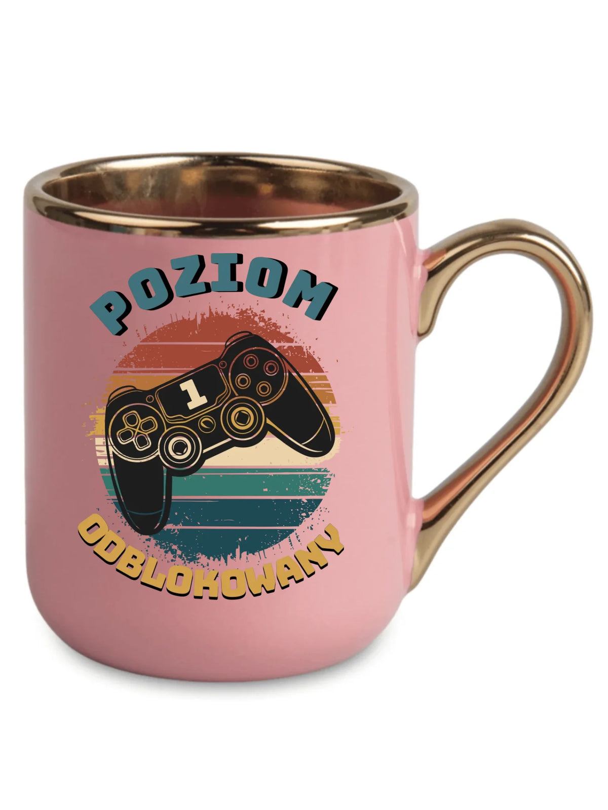 Kubek elegant - Poziom odblokowany - gamer do szkoły - personalizowany SZ01