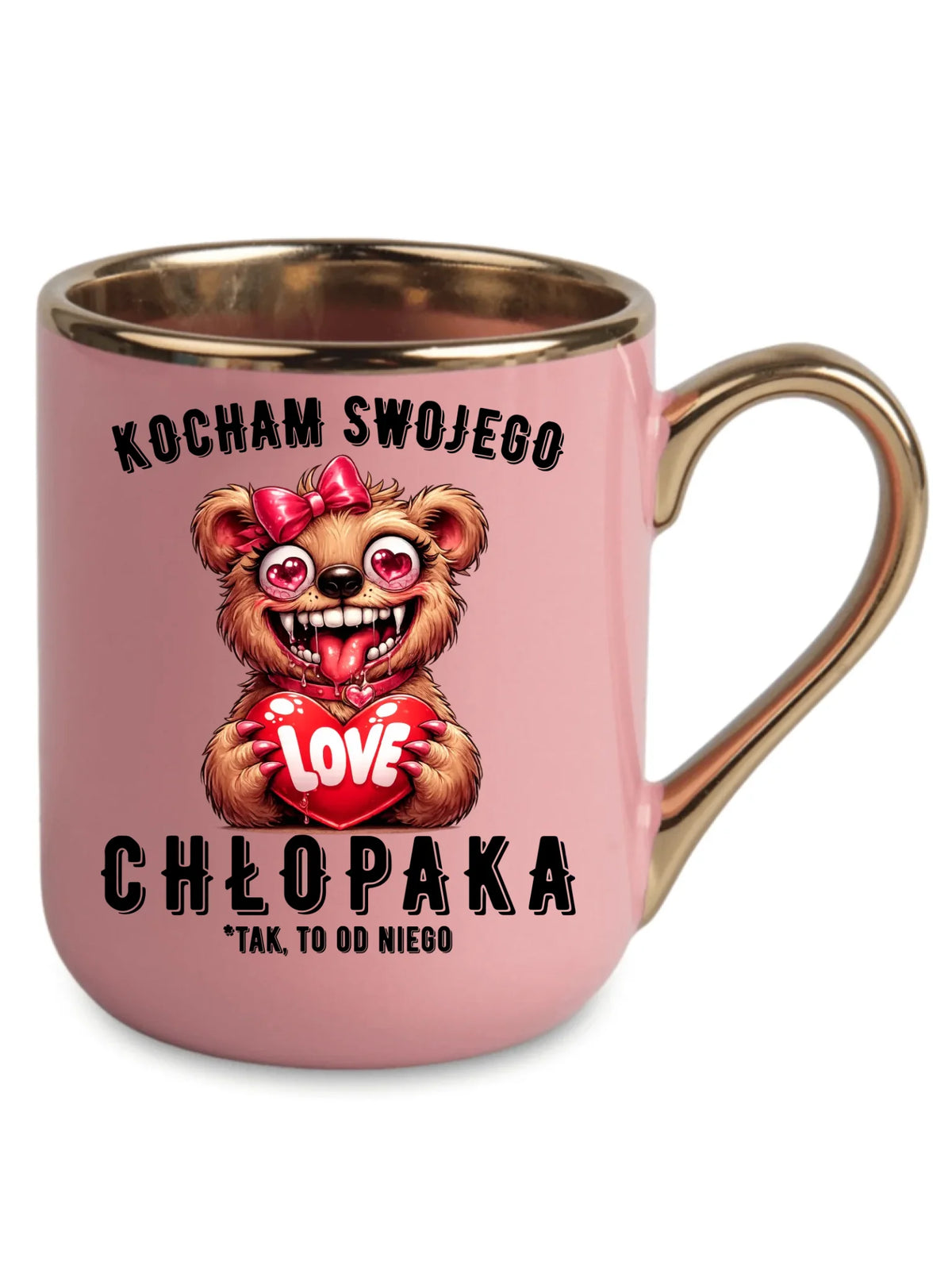 Kubek elegant dla dziewczyny - Kocham swojego chłopaka W89