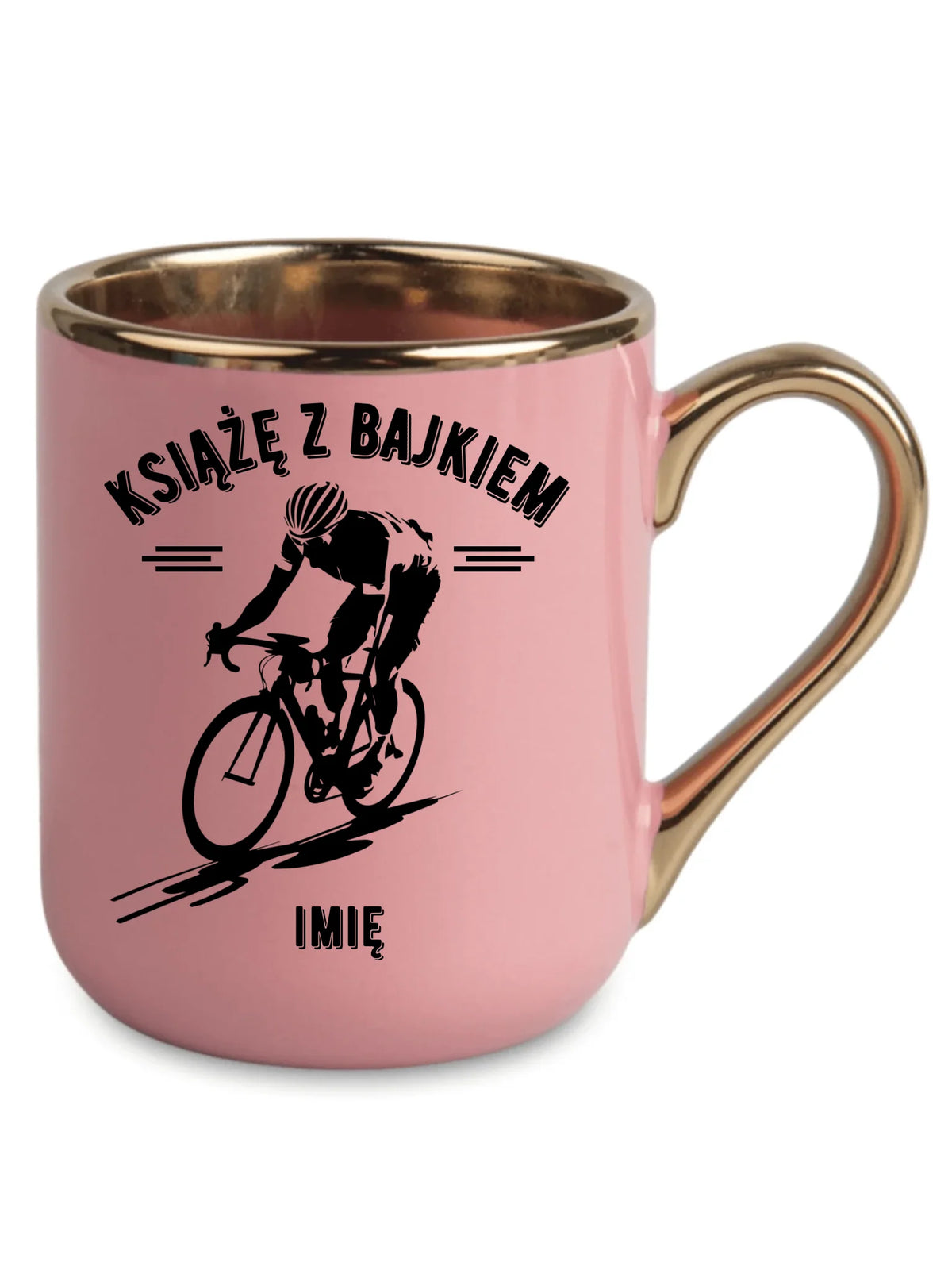 Kubek elegant dla rowerzysty - Książę z bajkiem - personalizowany HR01
