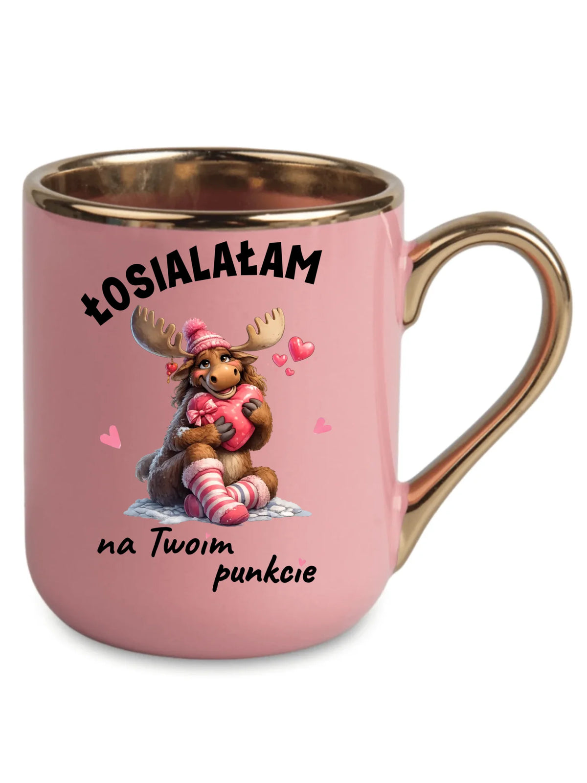 Kubek elegant dla par - Łosialałam na Twoim punkcie W67