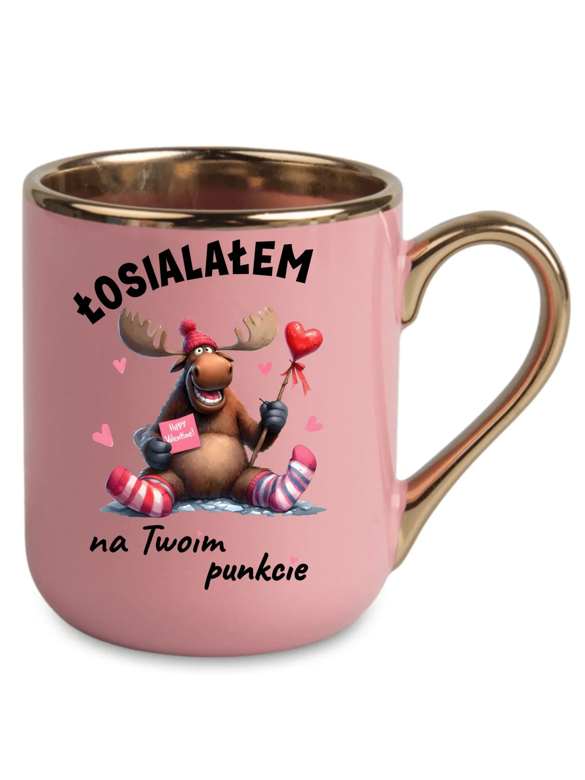 Kubek elegant dla par - Łosialałem na Twoim punkcie W66