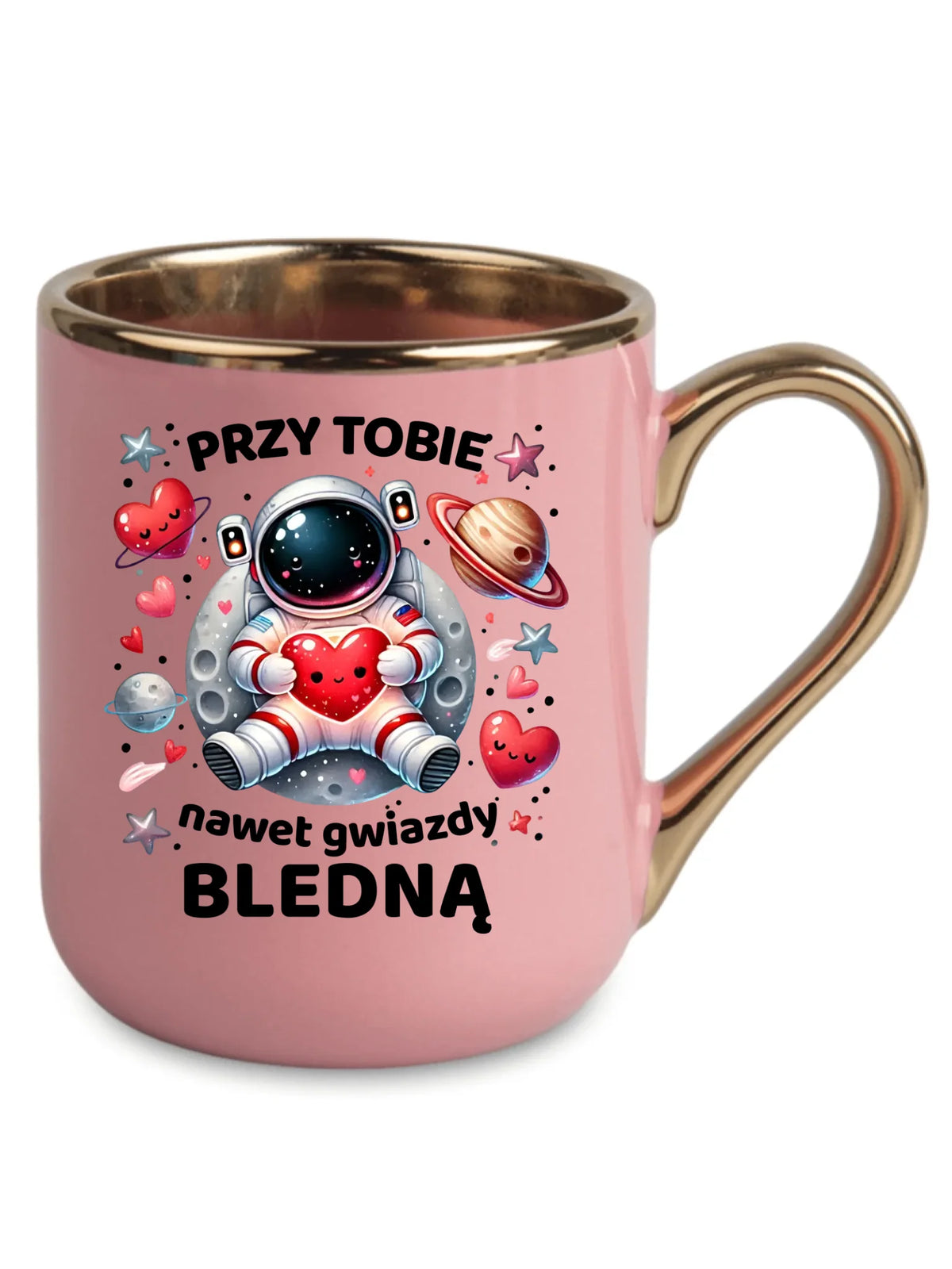 Kubek elegant dla par - Przy Tobie nawet gwiazdy bledną W57