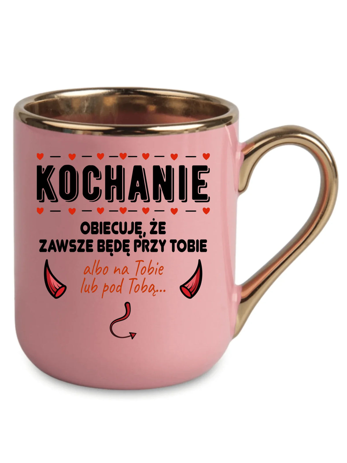 Kubek elegant dla par - Obiecuję, że zawsze będę przy Tobie W50